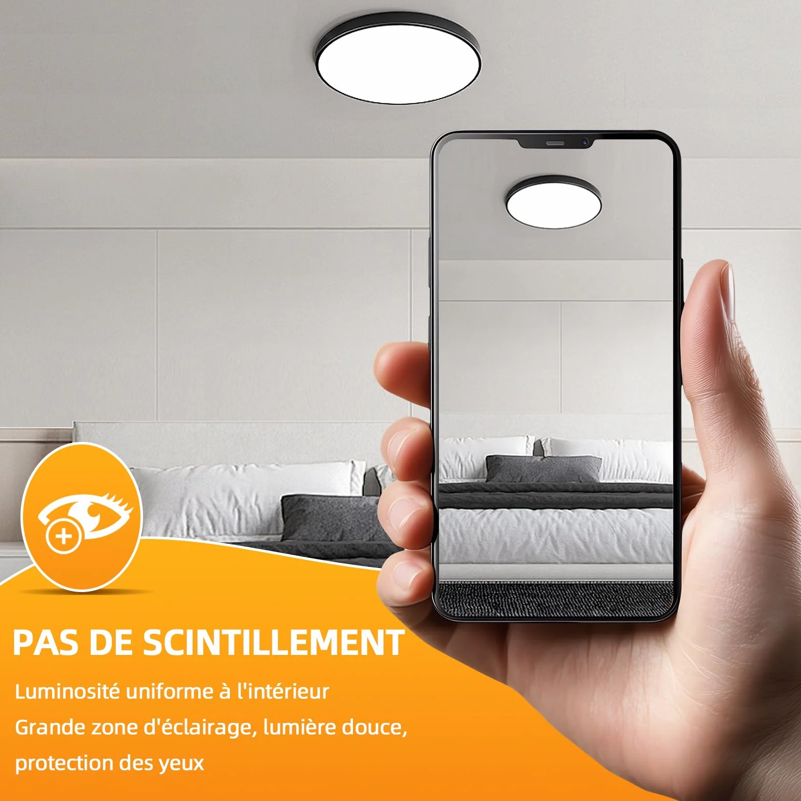 Tube Fluorescent Rond T9 G10Q 32W 6500K Blanc Froid Éclairage Annulaire