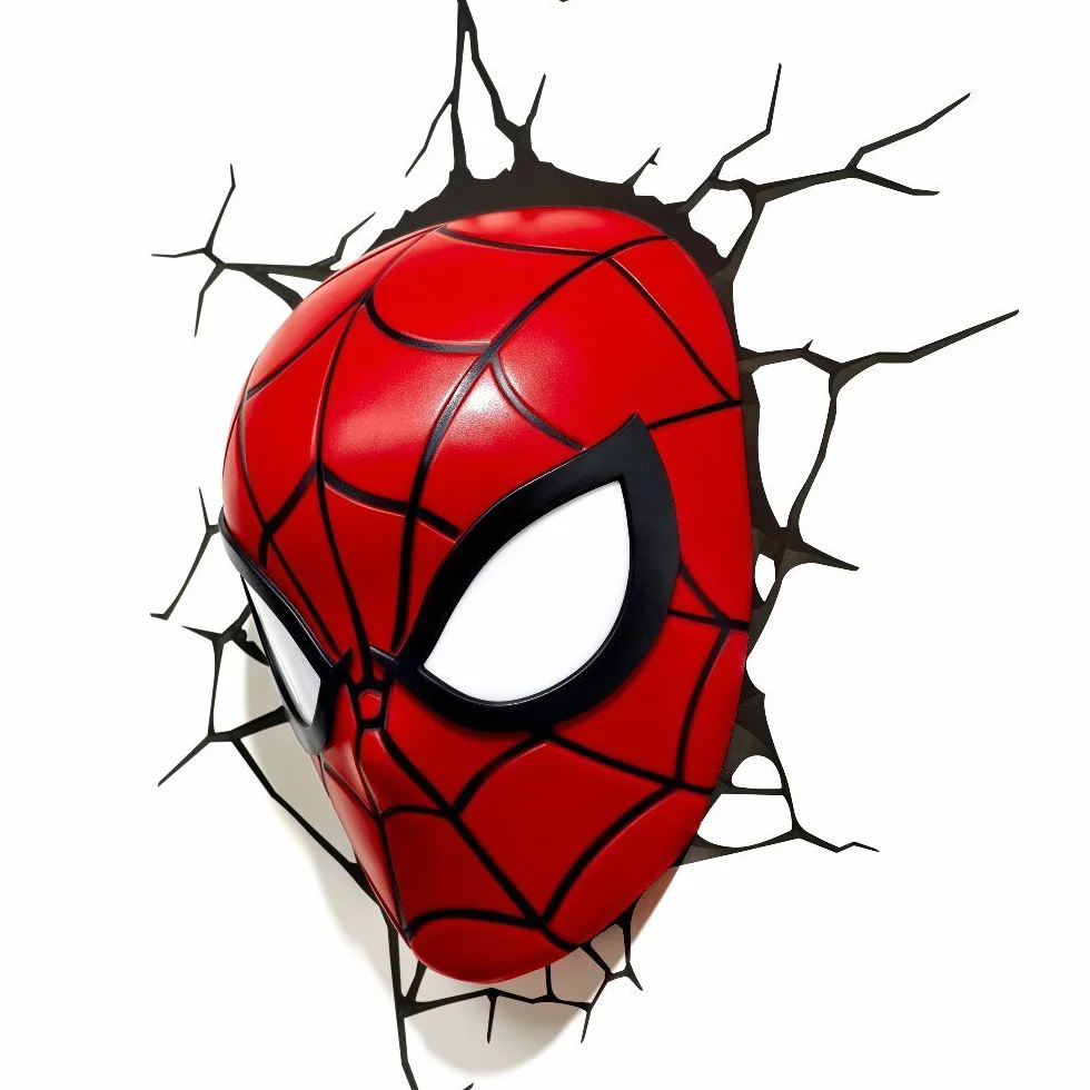 Marvel 3D Deco Light Masque Spider-Man Rouge