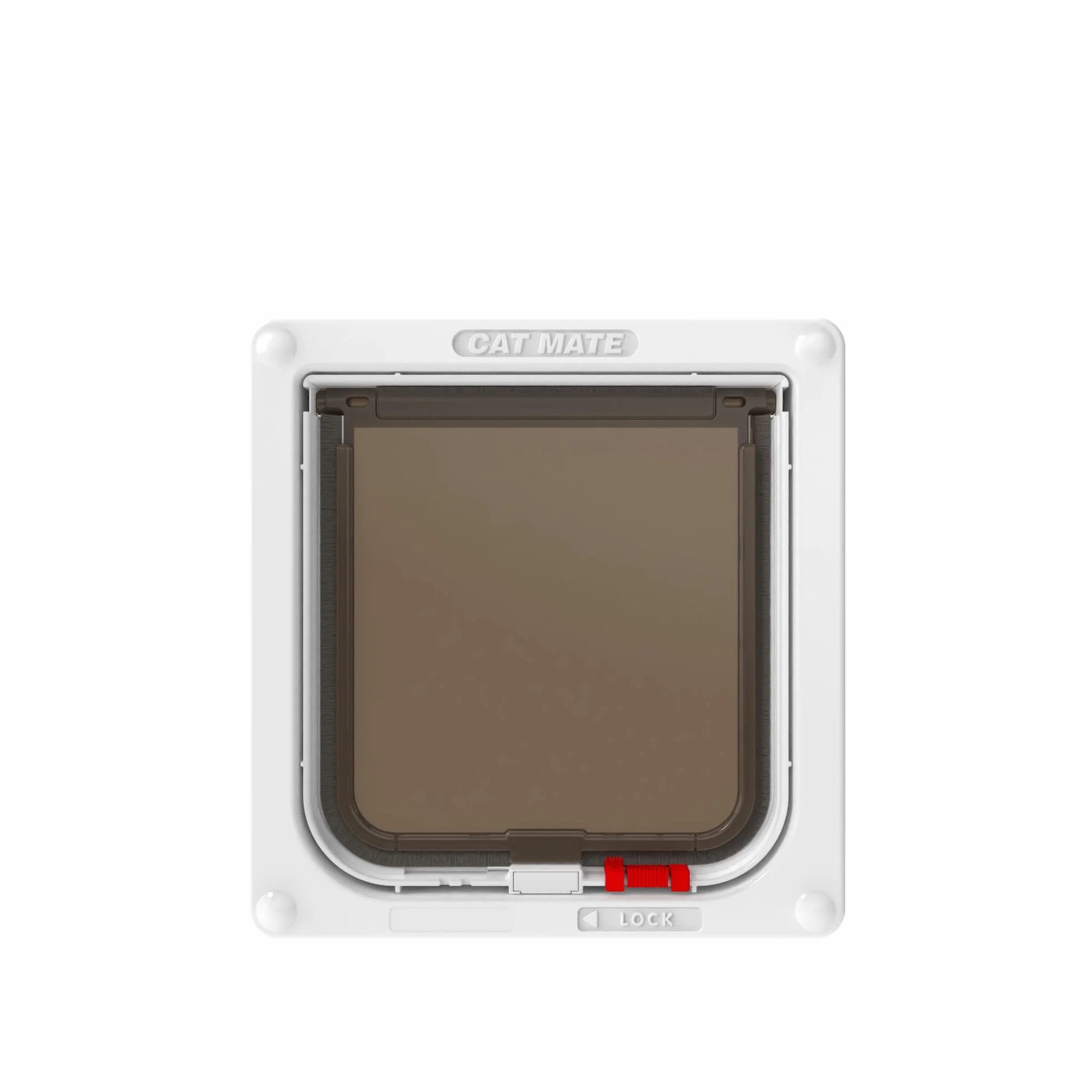Cat Mate Chatière Verrouillable pour Portes UPVC et Bois - Blanc