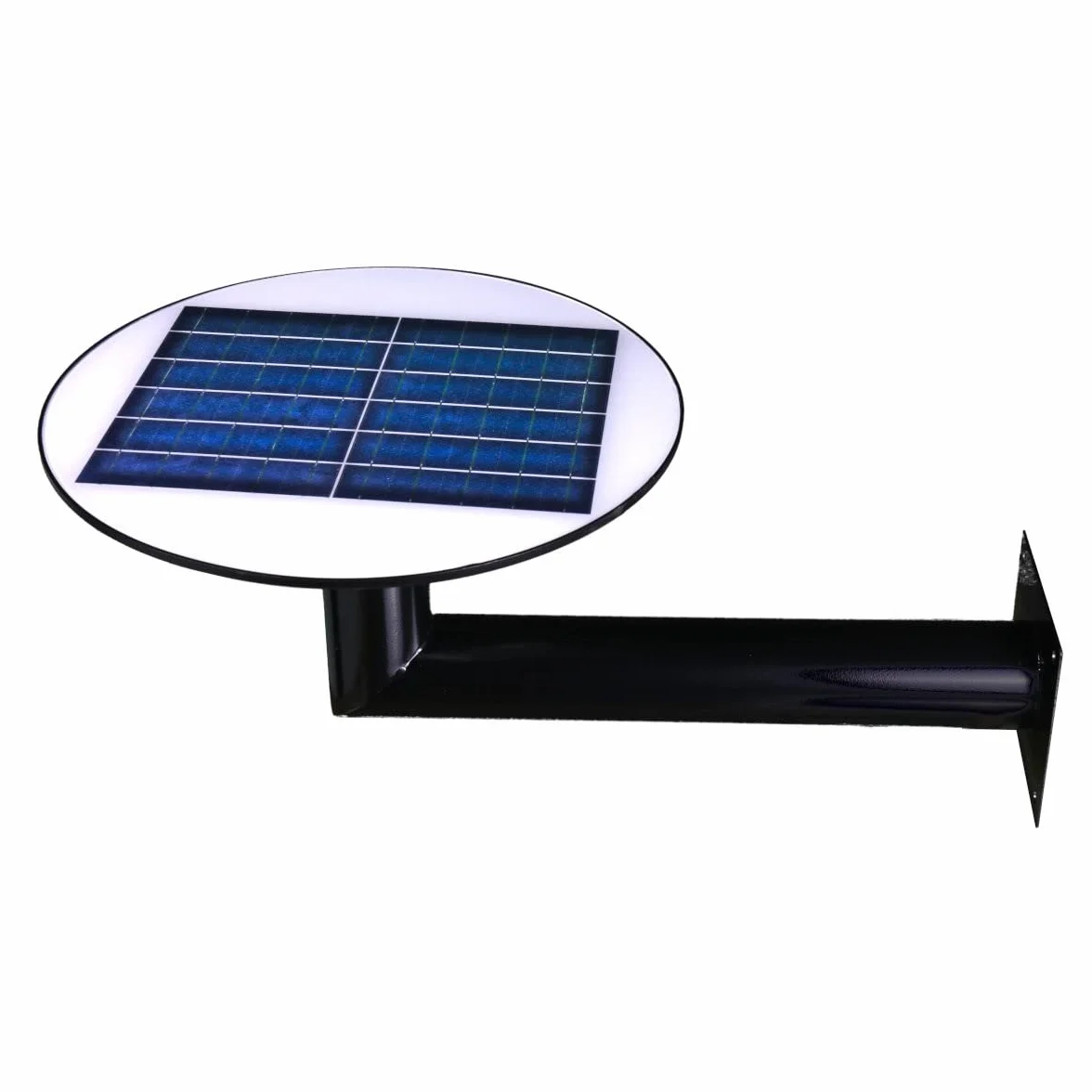 Jandei Lampadaire solaire LED 1500 lumens IP65 batterie 12 000 mAh capteur de mouvement 6-8 m éclairage blanc neutre 4200 K