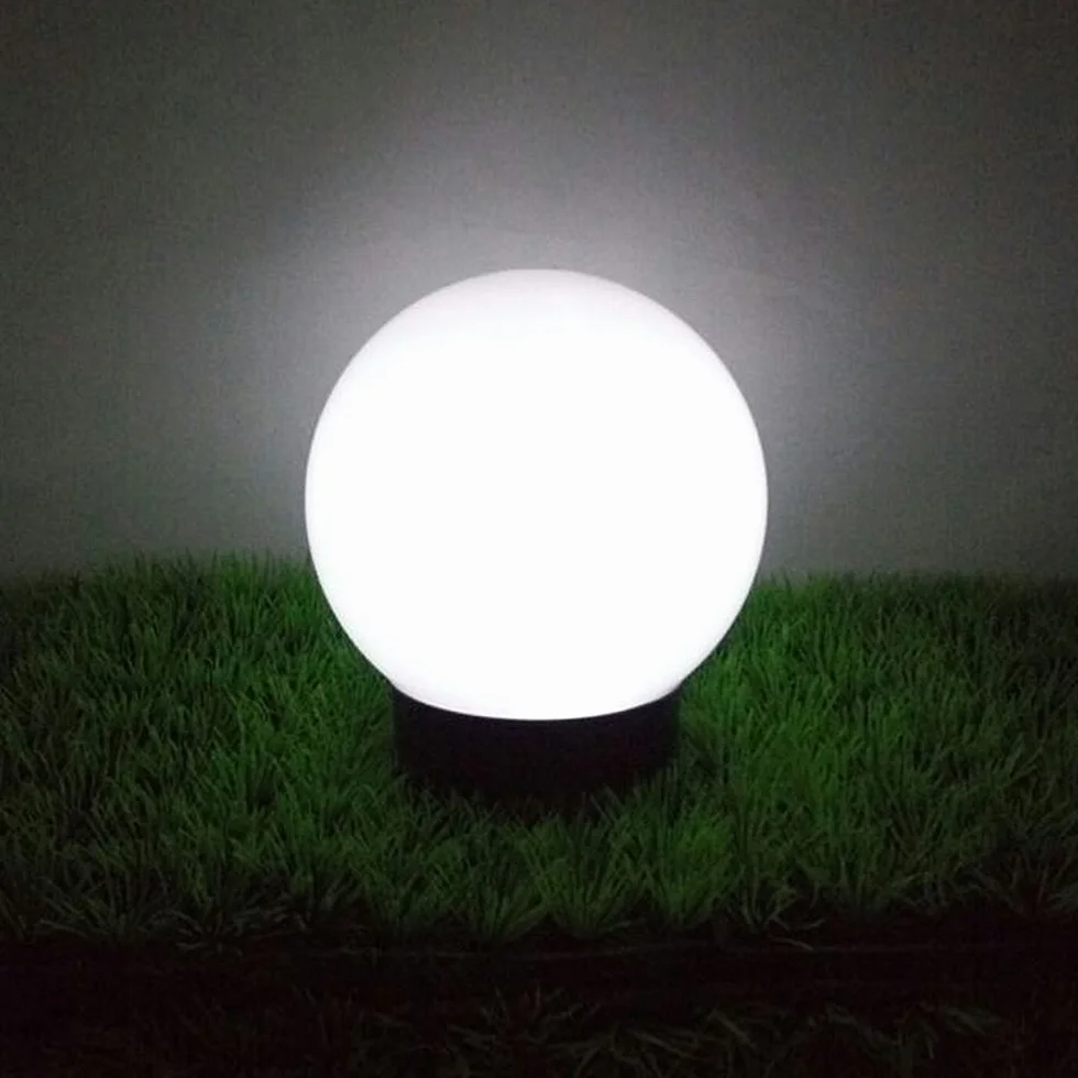 Lampe solaire LED pose libre Green Blue GB166 balle blanc 25x25 jardin