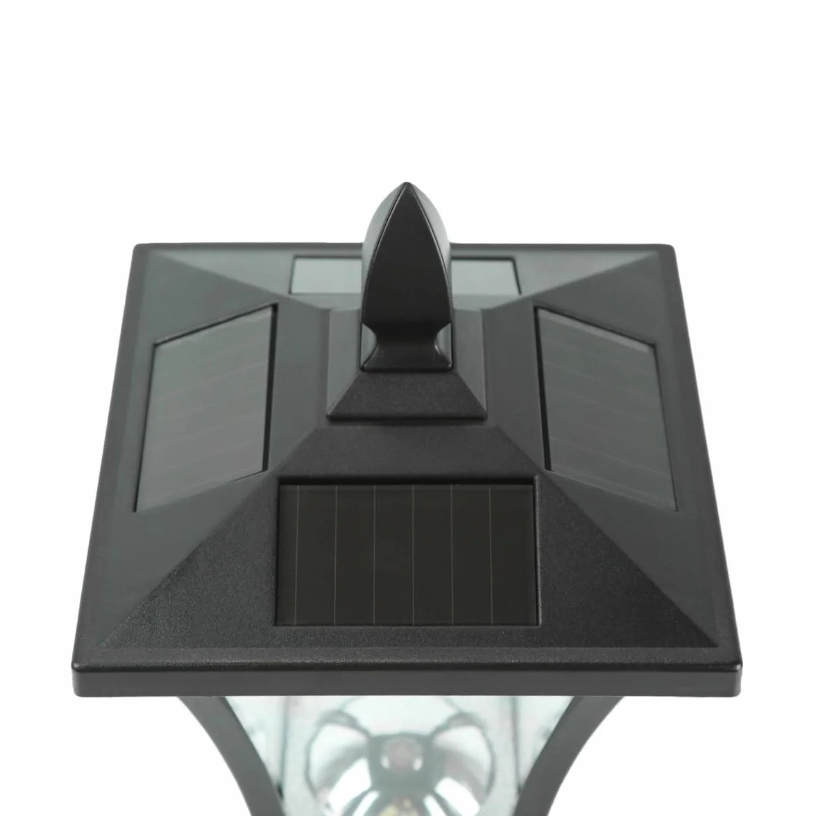 Lampadaire Solaire LED Extérieur en Aluminium Design Traditionnel Moderne Waterproof