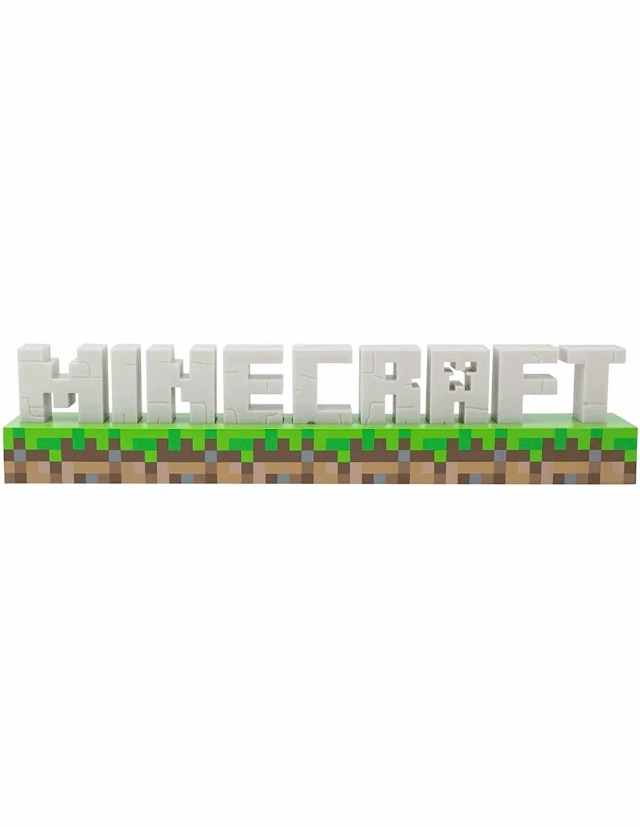 Lampe Minecraft Officielle 2 Modes Lumière Piles USB Décor Chambre