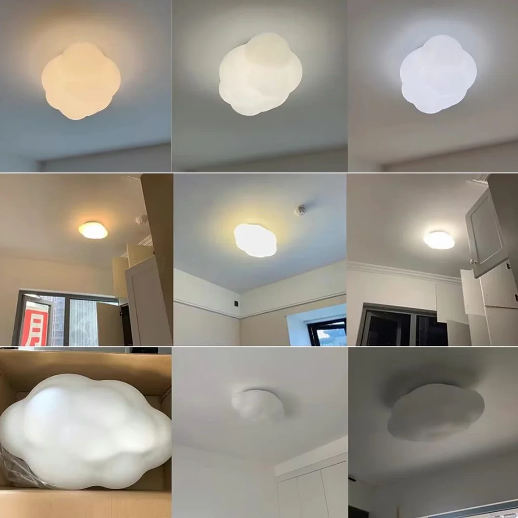 Lustre LED Nuage 36W Gradable 11,9" pour Chambre Enfant