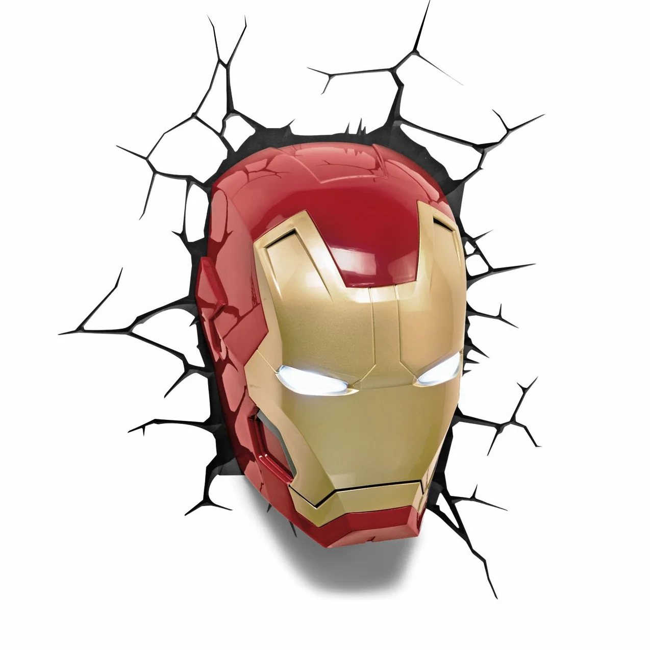 Marvel Comics Lampe Applique Murale Masque Iron Man 3D