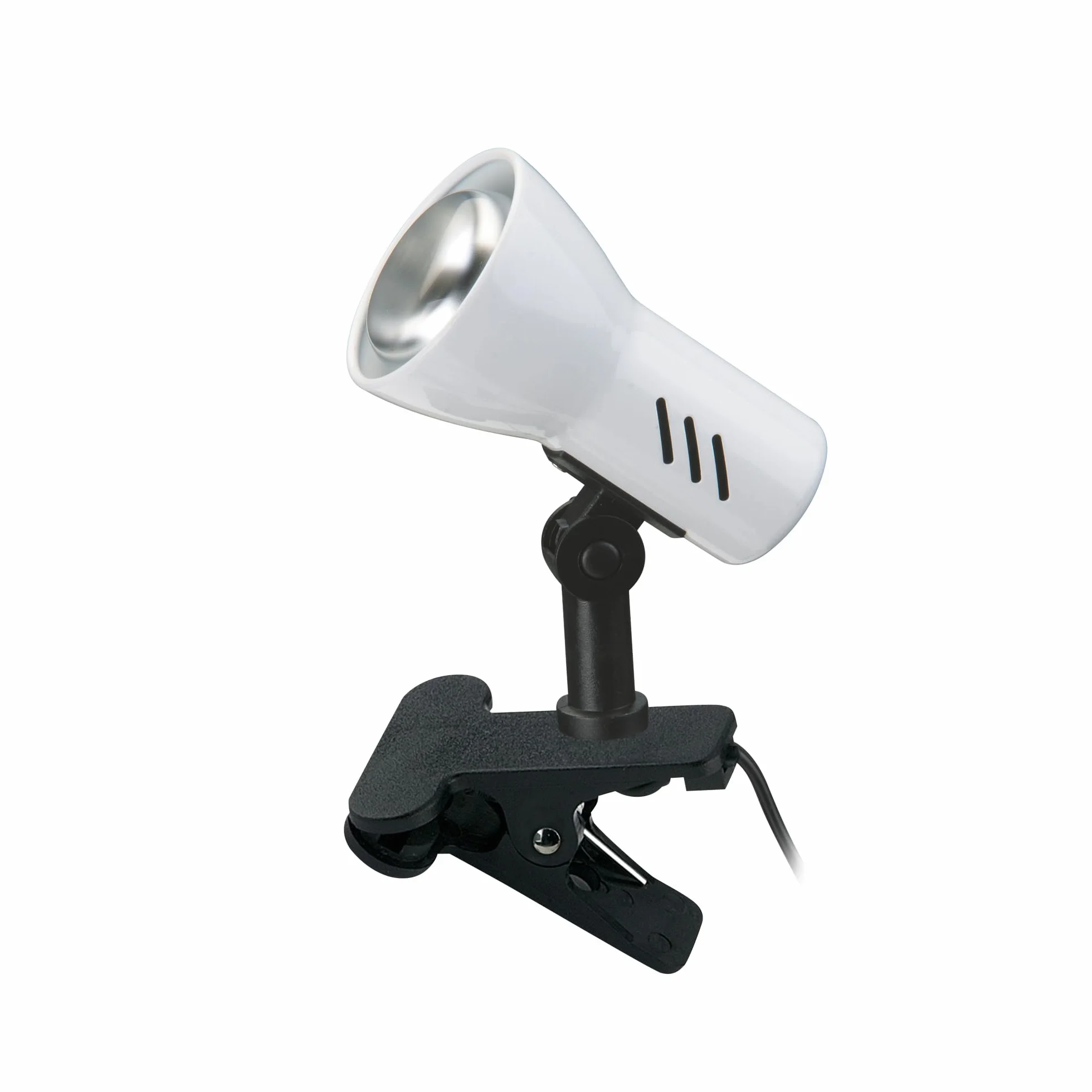 BRILONER Lampe de chevet orientable avec pince, blanc, 10,8 cm