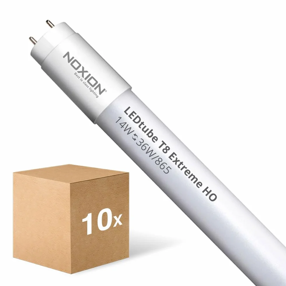 Noxion Lot 10x Tube LED T8 Avant Extreme 13W 2100lm 865 120cm Équivalent 36W