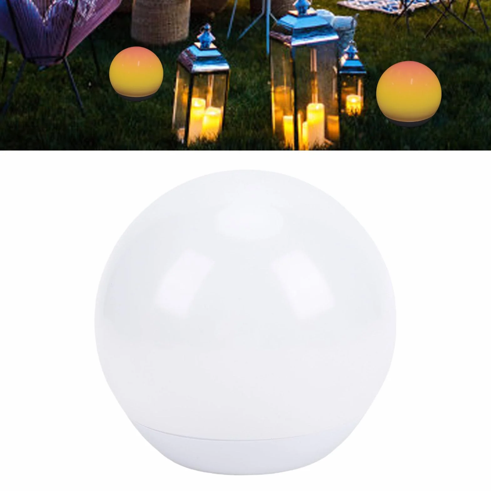 Alomejor Lampe Boule LED sans Fil Rechargeable avec Télécommande, Éclairage d'Ambiance Portable