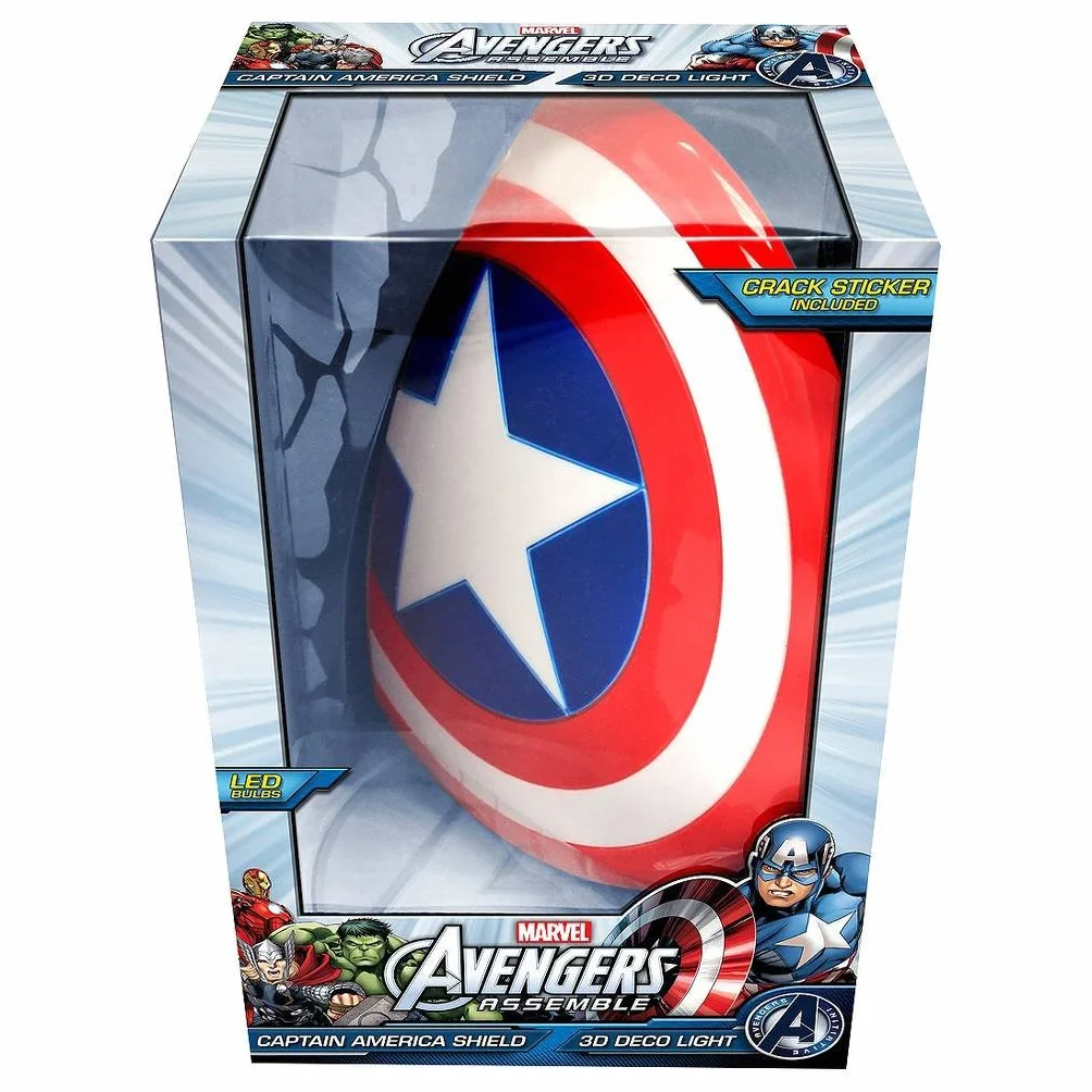 3D Light FX Applique Murale Captain America Bouclier Marvel Décoration