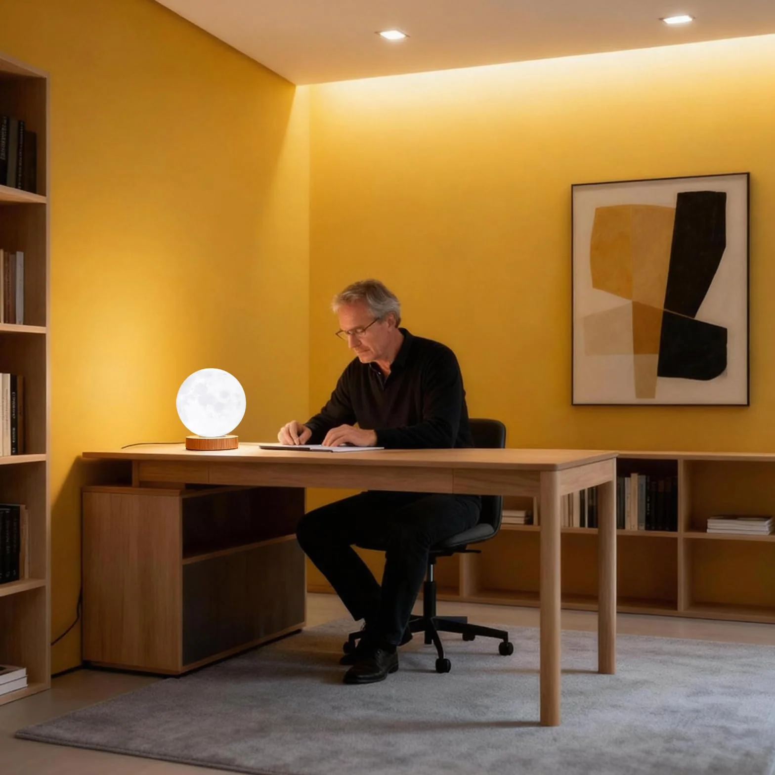Lampe de luminothérapie 10.000 Lux, simulation lumière du jour, télécommande, 3 températures de couleur, LED sans scintillement ni UV
