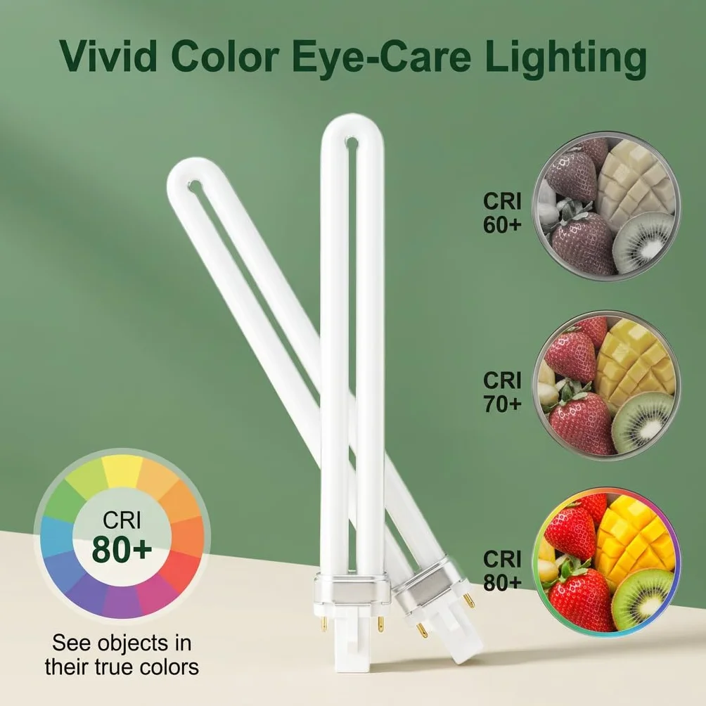 Solisara Lampe Fluorescente Compacte G23 11W Blanc Chaud 2700K Ampoule CFL Écoénergétique 900LM Tube en Forme de U