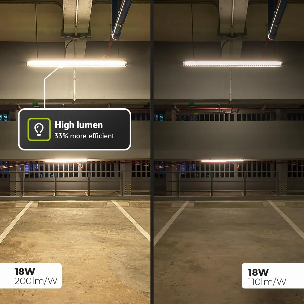 HOFTRONIC T8 G13 Tube LED 120cm 18W 3600 Lumen 4000K Blanc Neutre Remplace Tube Fluorescent 120W Sans Scintillement