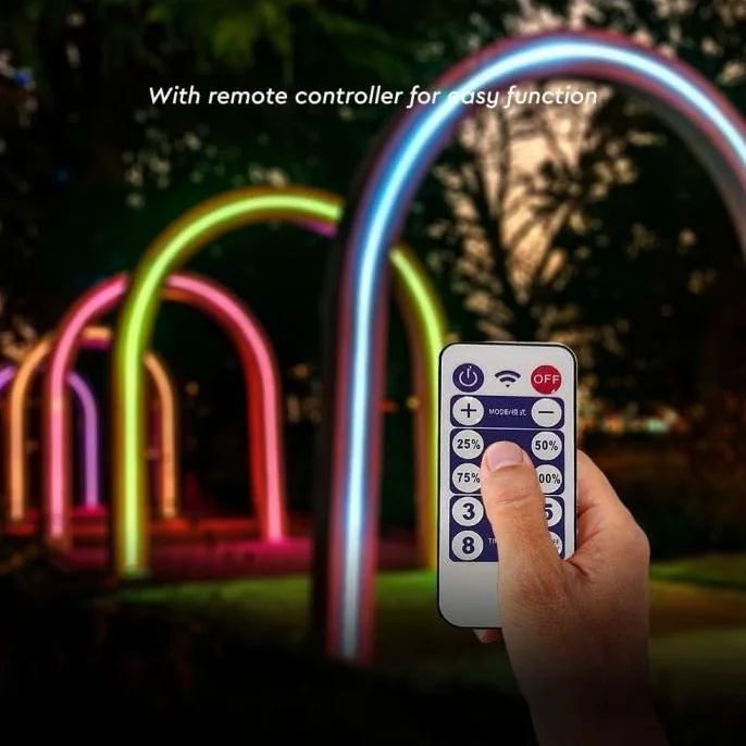 V-TAC Bande LED 6 W avec panneau solaire et télécommande IP67 5 m RGB multicolore