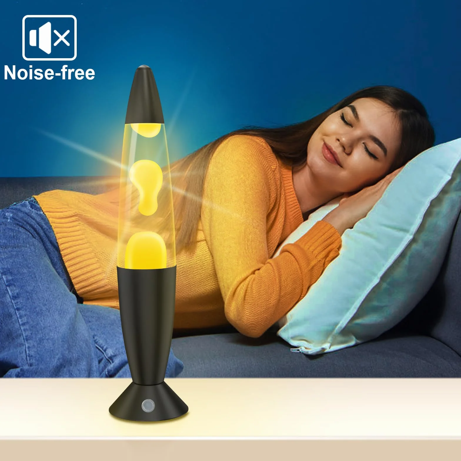 FBSPORT Laval Lampe à lave pour enfants 17 couleurs changeantes veilleuse LED lampe de chevet