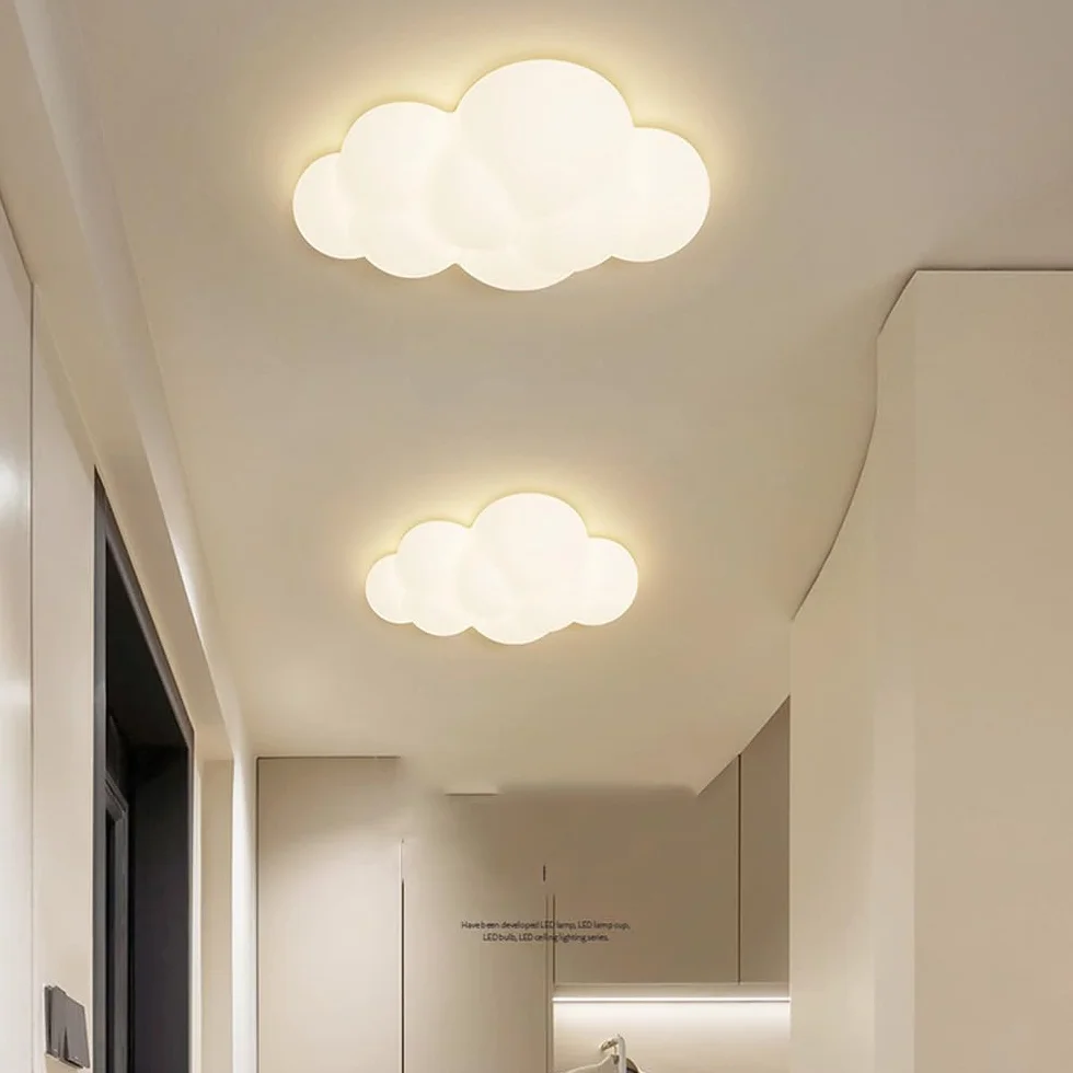 Applique murale LED 10W Dimmable Blanc Lait Étoile Nuage Acrylique pour Chambre Enfants