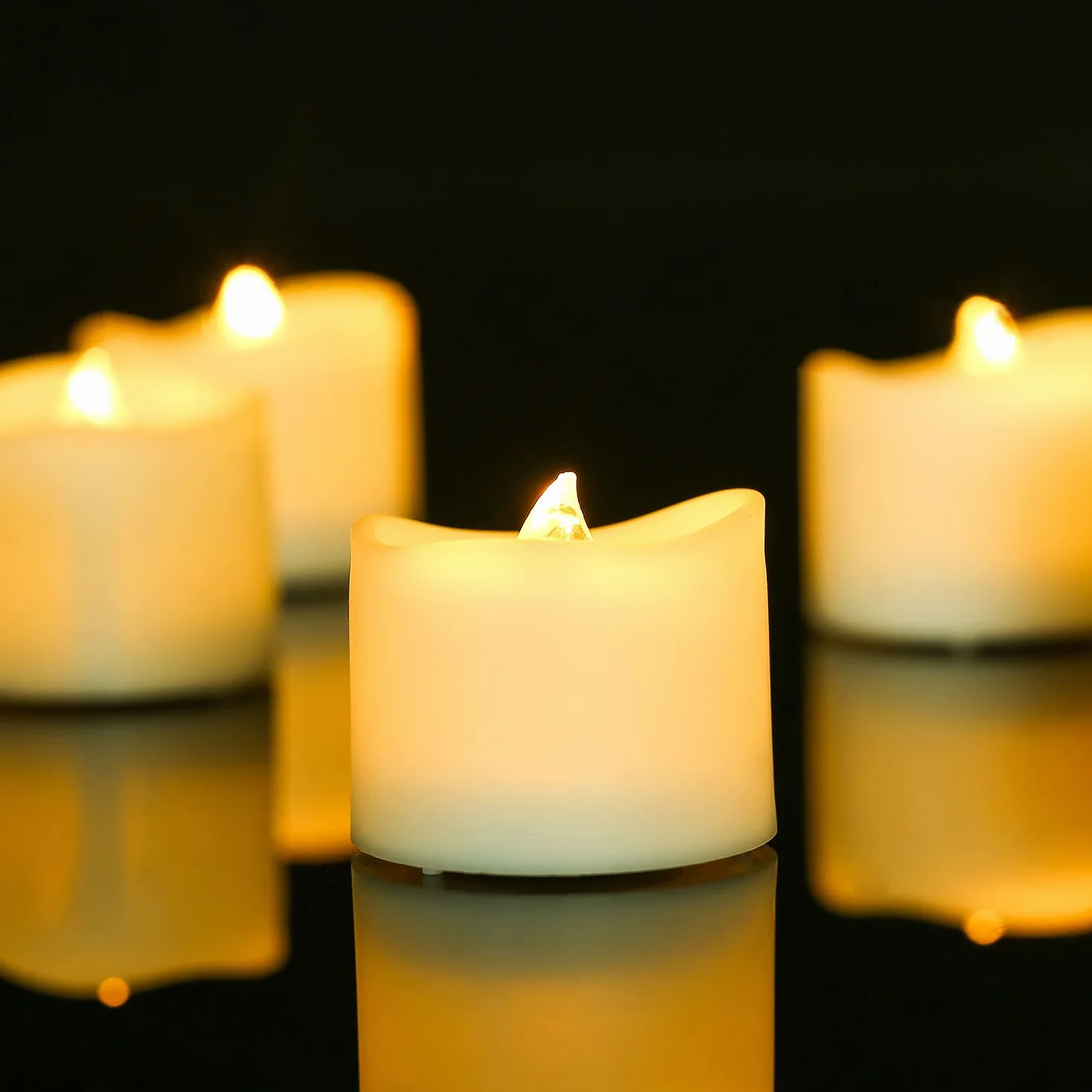 Bougies LED Flamme Vacillante 14 pcs Bougies électriques Noël Arbre Mariage