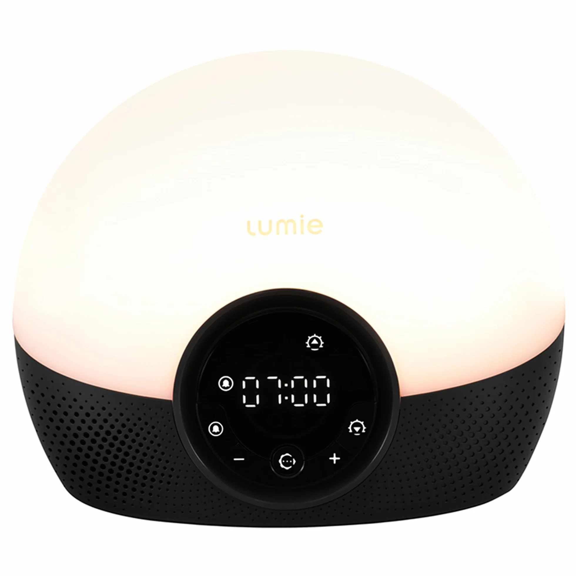 Lumie Bodyclock Glow 150 Réveil Simulation Aube Crépuscule Lumière Réglable 10 Sons Nude Noir