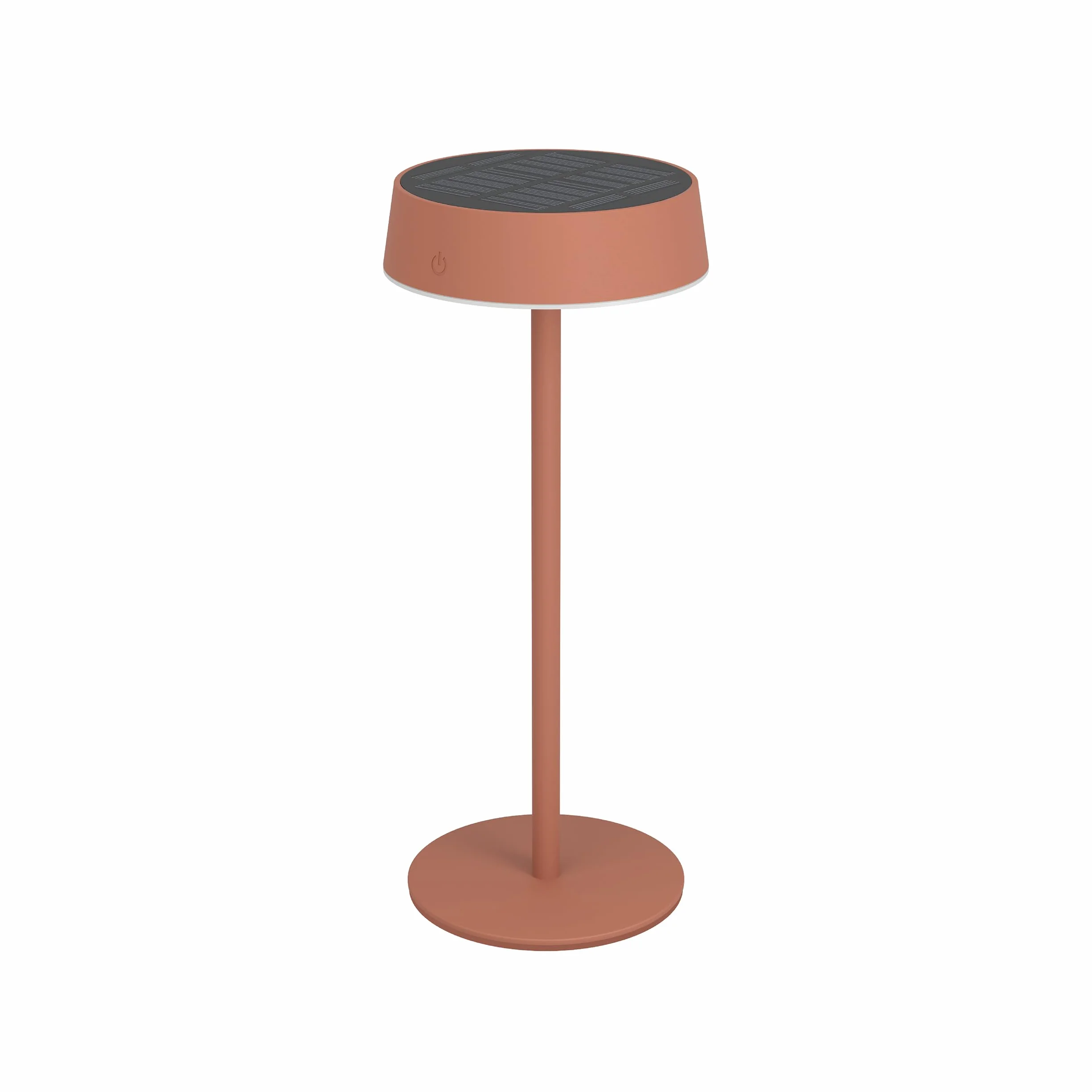 Eglo Lampe de table extérieure solaire sans fil Simeri LED rechargeable tactile intensité variable IP54 acier rouge