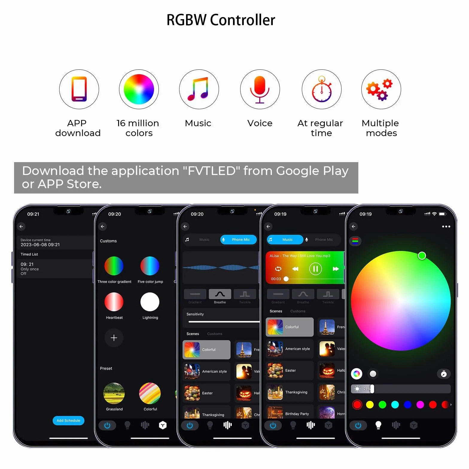 RGBW WiFi contrôleur pour Spot encastrable RGB extérieur étanche IP67