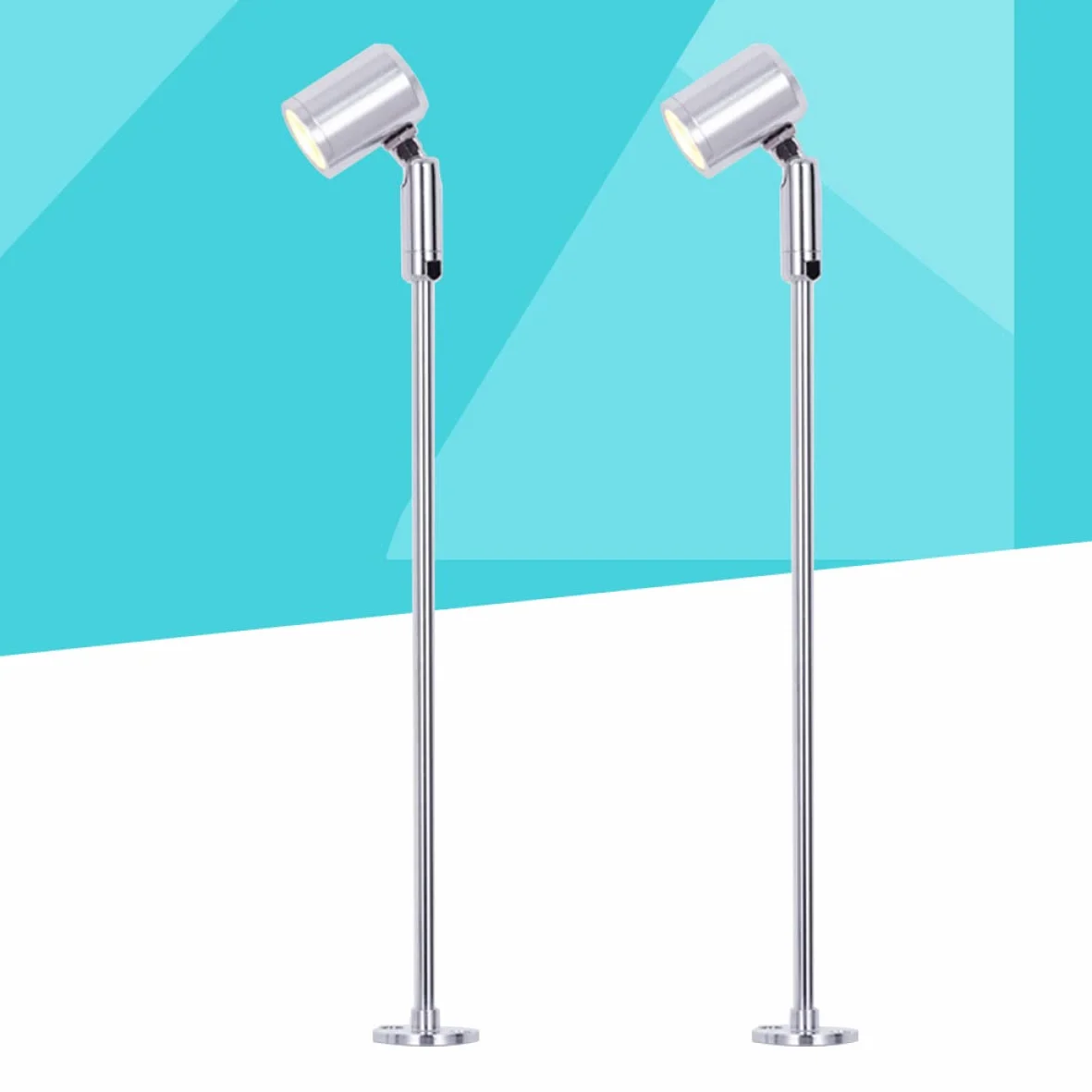Projecteur LED Haute Luminosité 21.5x3x4.6cm Blanc Chaud Extérieur Intérieur