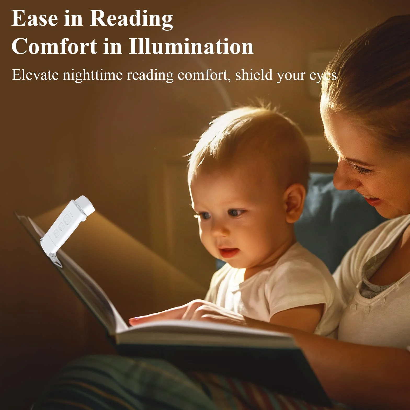 Lampe à Pince Livre Lumière Lecture 3 Modes Couleur 5 Niveaux Luminosité Réglables Rechargeable USB Autonomie 80 Heures Blanc