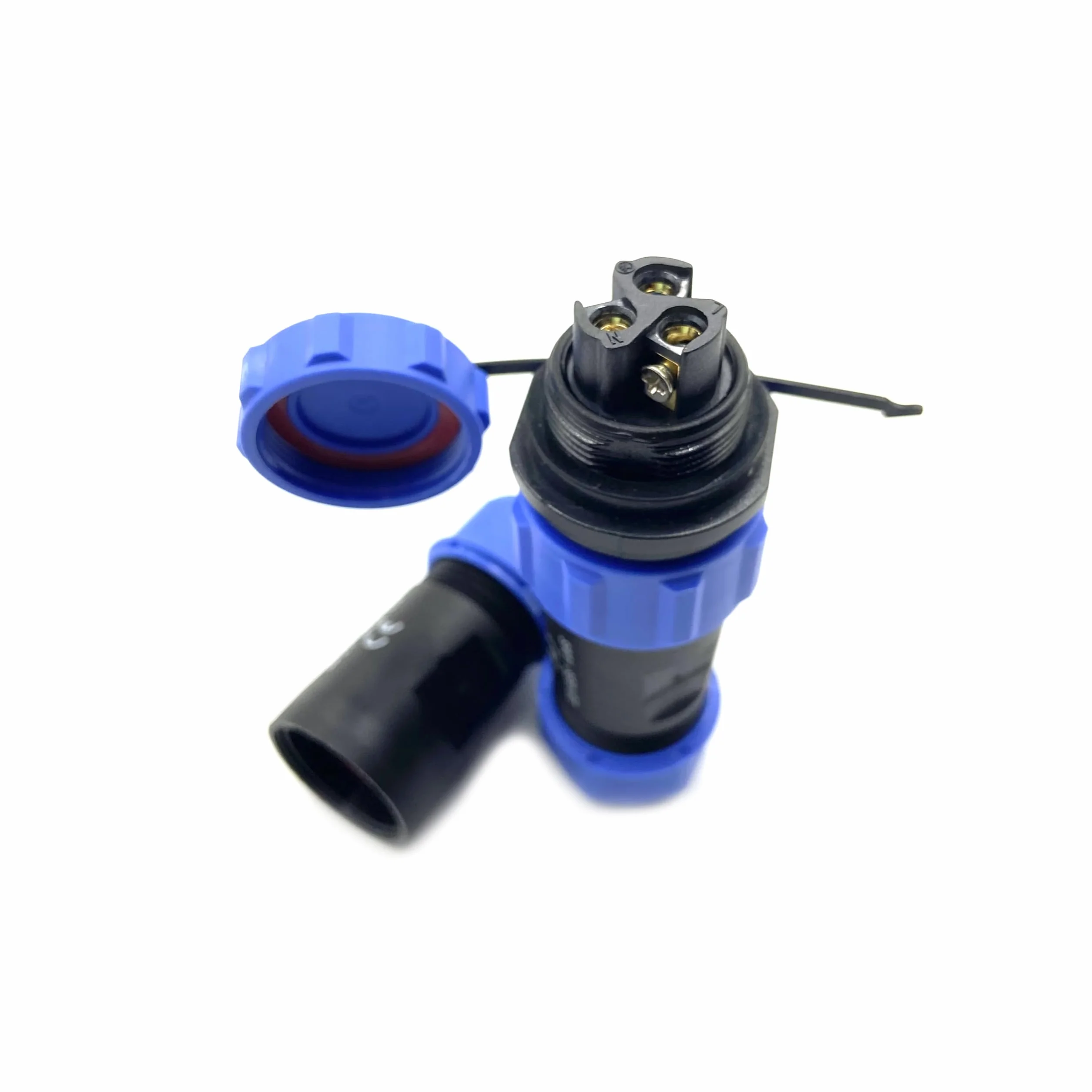 SP21 Connecteur Aviation 3 broches IP68 sans soudure étanche 500V 30A pour lampes extérieur