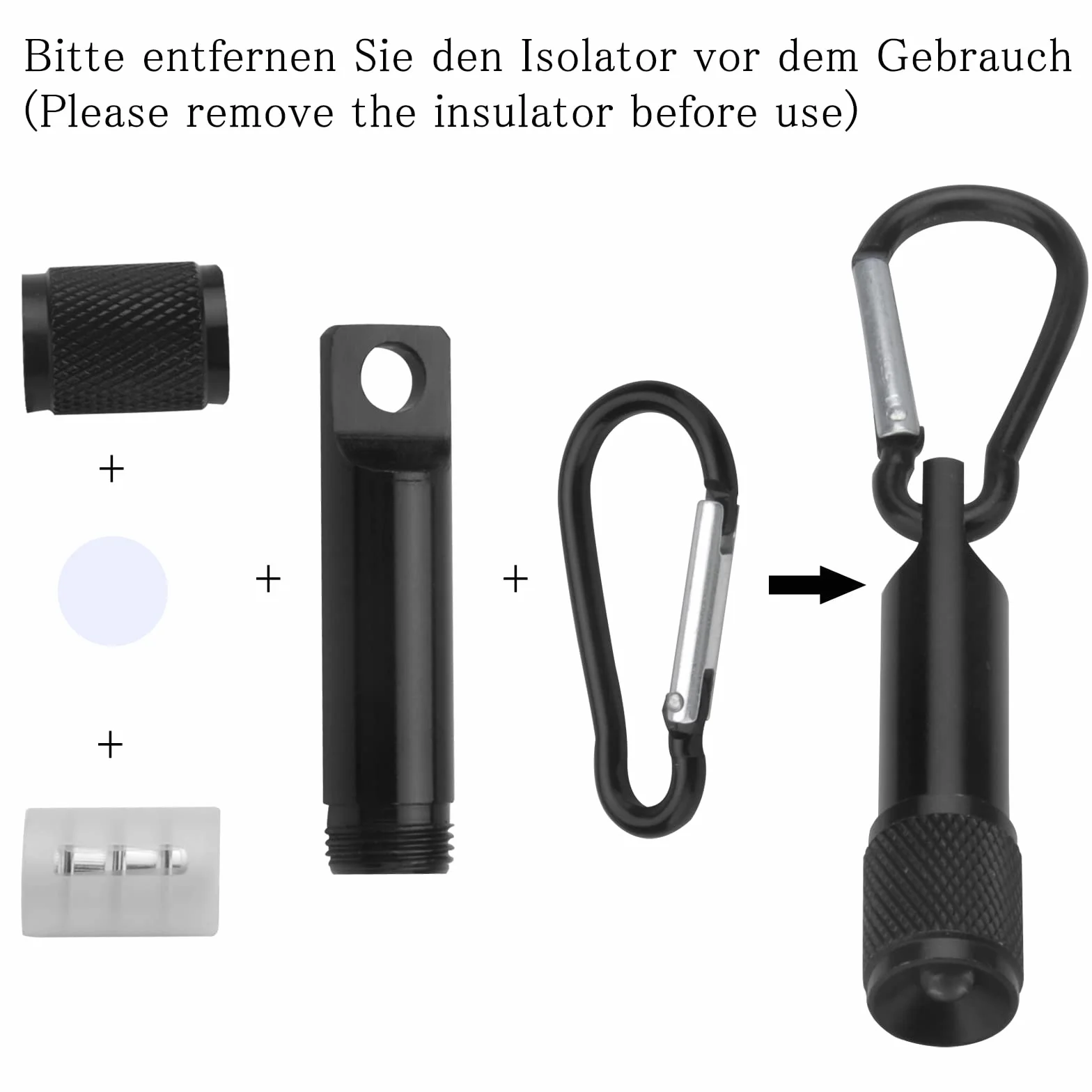 Lot de 14 mini lampes de poche porte-clés LED en aluminium pour extérieur camping cyclisme