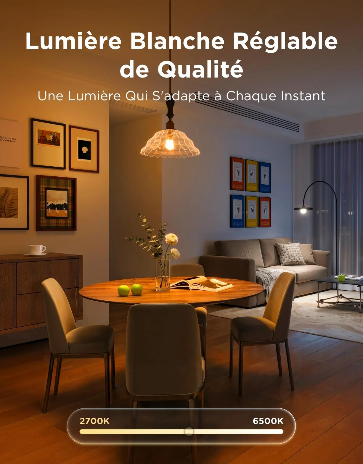 Govee Ampoule E27 WiFi Bluetooth Intelligente 800LM RGBWW Lot de 2 Compatible SmartThings Matter Alexa Google Assistant