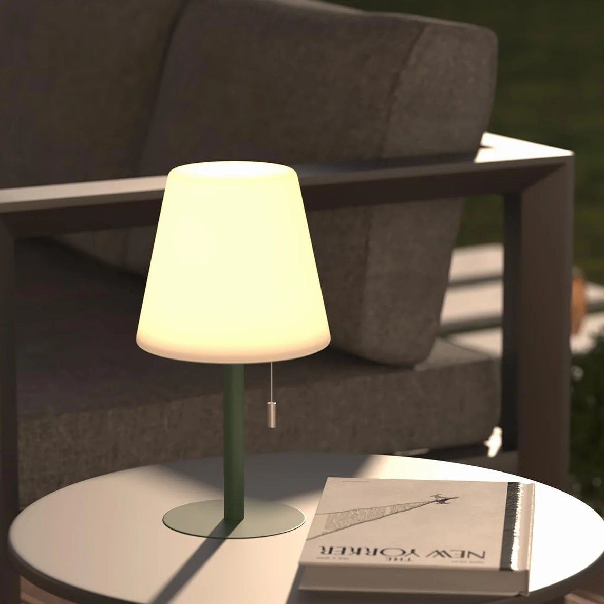 Atmosphera Lampe d'Extérieur Sans Fil Zack D 16 x H 30 cm LED Rechargeable 3 Modes Autonomie 10h