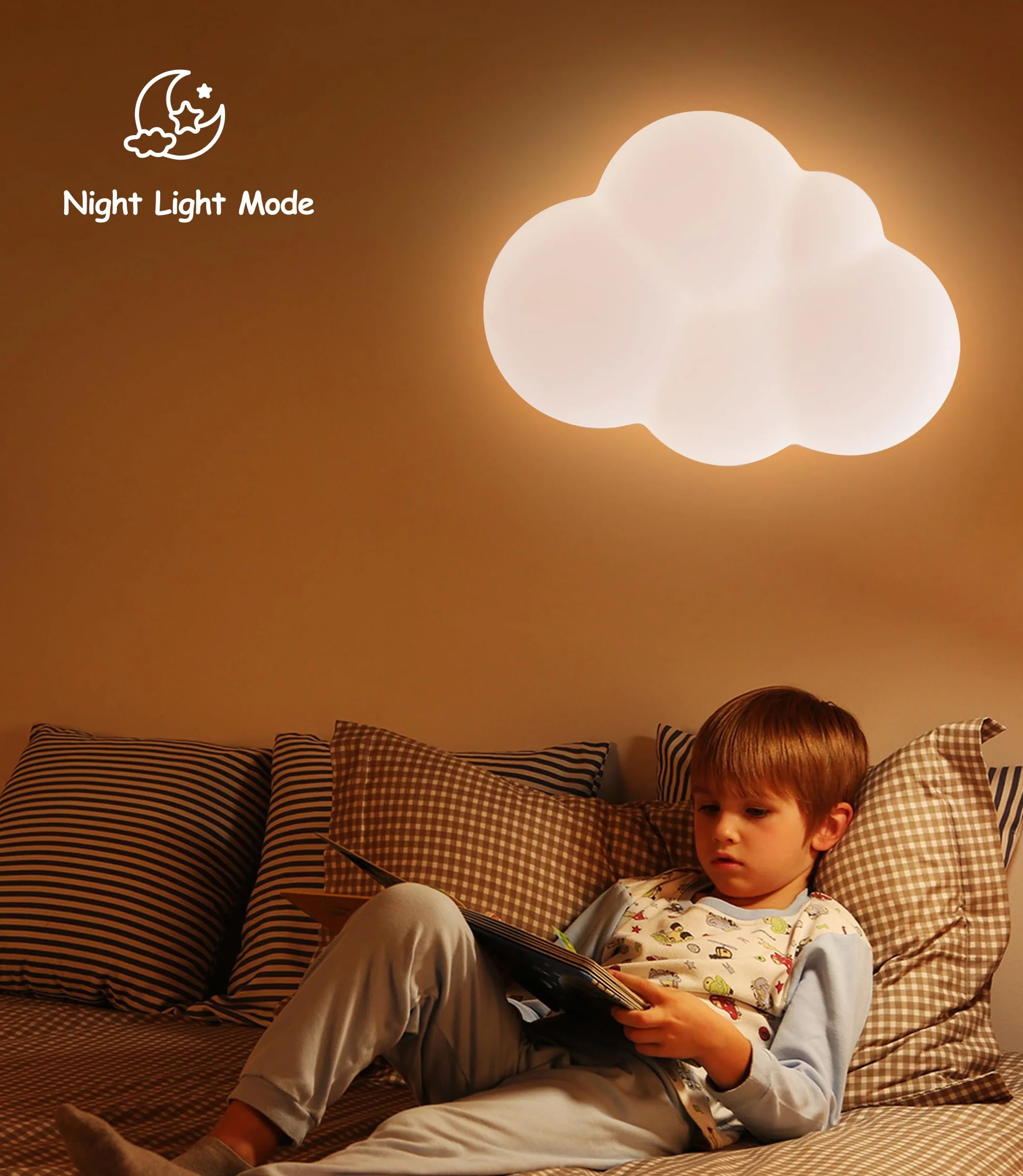 Plafonnier LED Nuage 40CM 3000K-6000K Lampe Plafond Enfant Chambre bébé