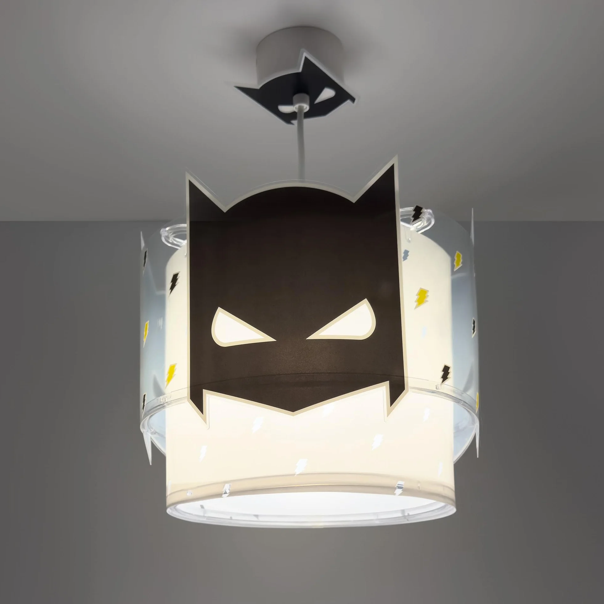 Dalber Lampe Suspension Enfand Dark Hero Super-héros Noir