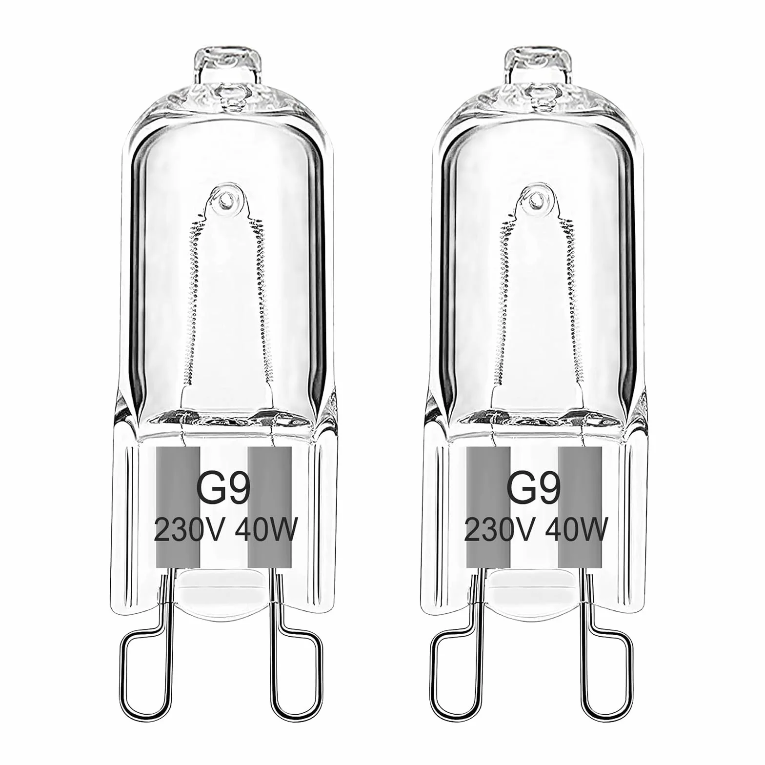 Ampoule Halogène G9 Four 40W 230V Dimmable 300°C Blanc Chaud 2700K Lot de 2