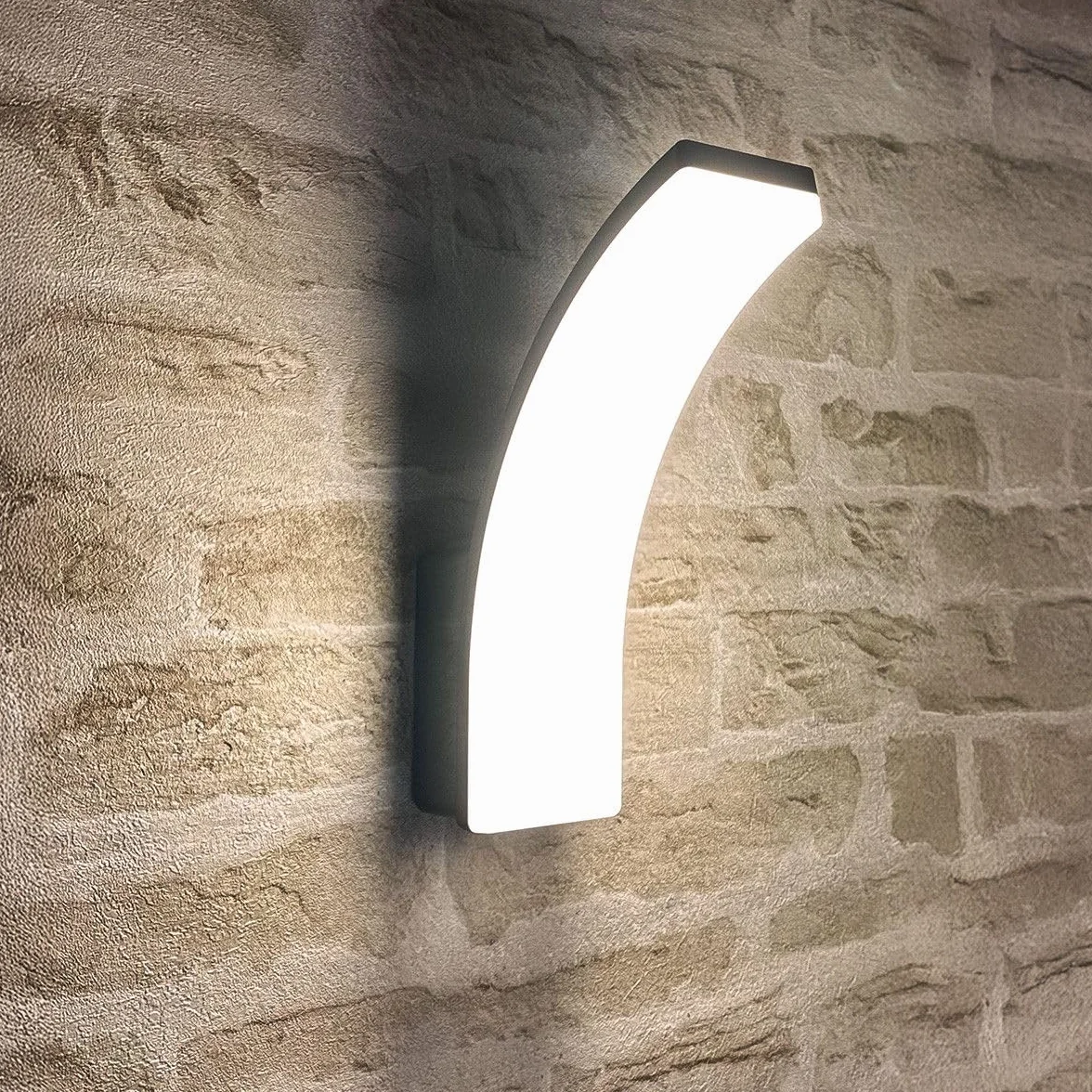 Applique Murale Extérieure LED GIBRALTAR 20W 3100 Lumens IP65 Gris Anthracite Blanc Naturel 4000K