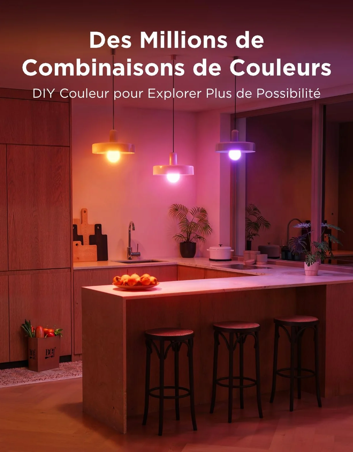 Govee Ampoule E27 WiFi Bluetooth Intelligente 800LM RGBWW Lot de 2 Compatible SmartThings Matter Alexa Google Assistant