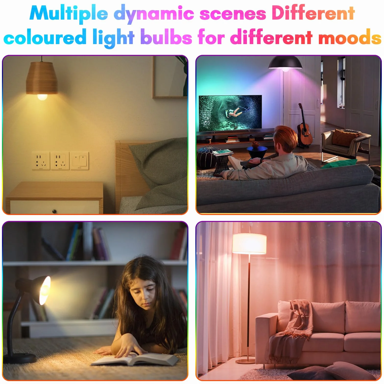 Ampoule Connectée WiFi Dimmable LED E27 Compatible Alexa Google Assistant