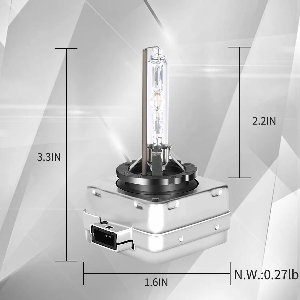 Ampoules Xénon HID D3S 6000K 35W 12V IP68 Étanche Pack de 2