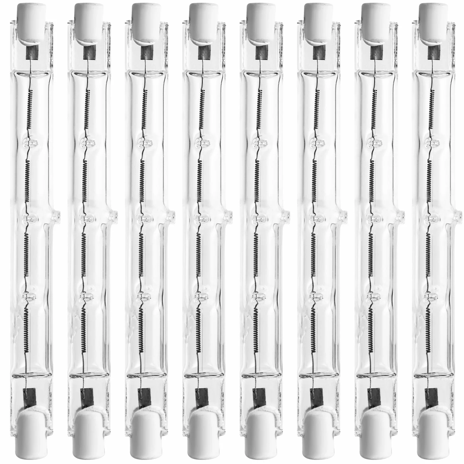 YIIFELL Ampoule Halogène R7s 118mm 500W AC220-240V 2800K Blanc Chaud Dimmable 8 Pièces