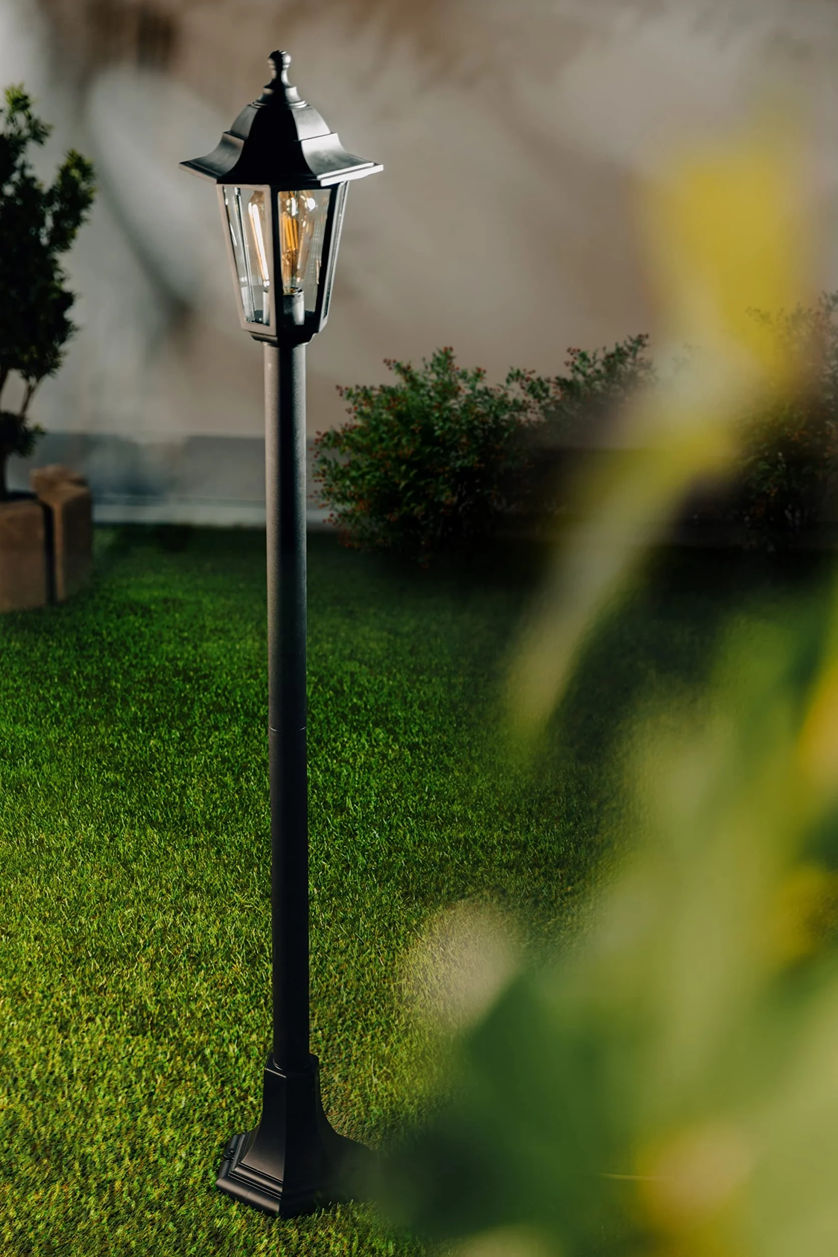 CGC Lighting Lampadaire d'extérieur sur pied traditionnel vintage jardin