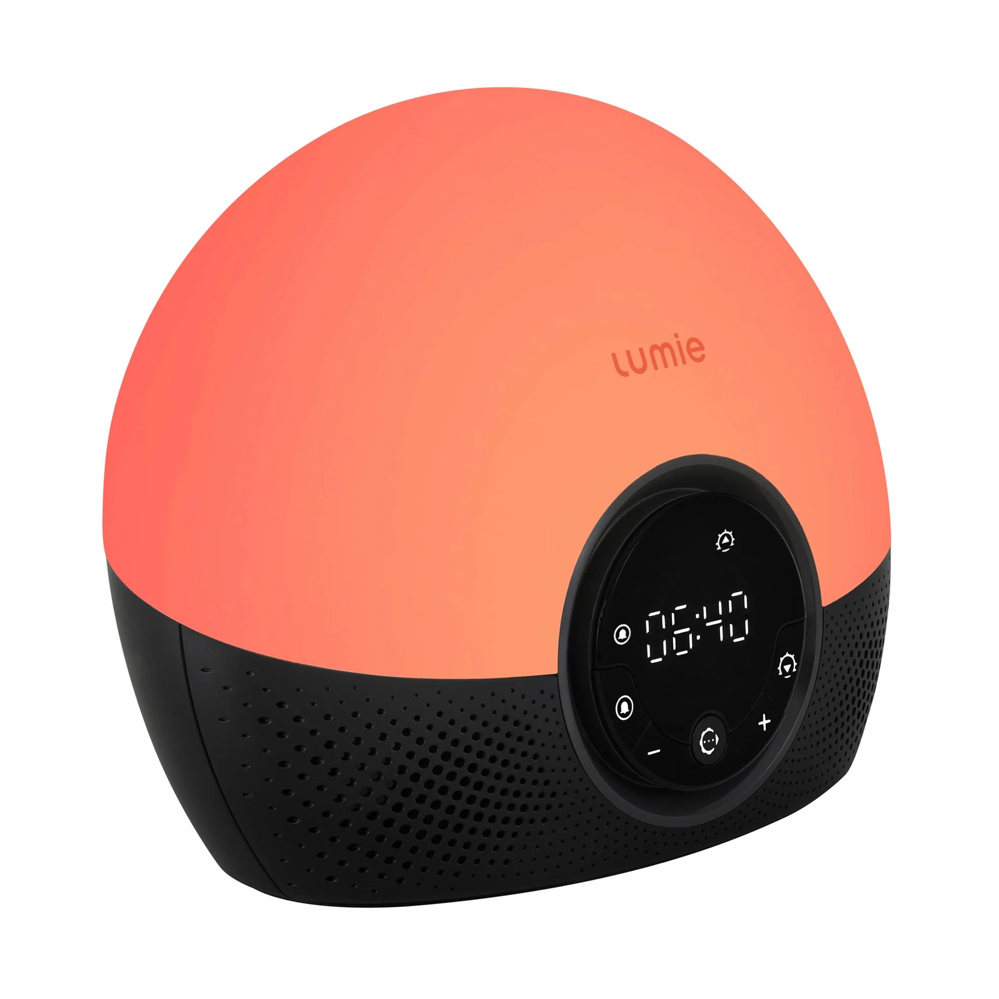 Lumie Bodyclock Glow 150 Réveil Simulation Aube Crépuscule Lumière Réglable 10 Sons Nude Noir