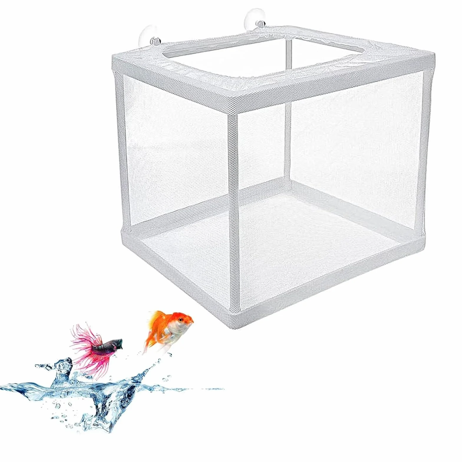 Kiuiom Boîte d’Élevage de Poissons, Aquarium Incubateur Filet pour Poisson
