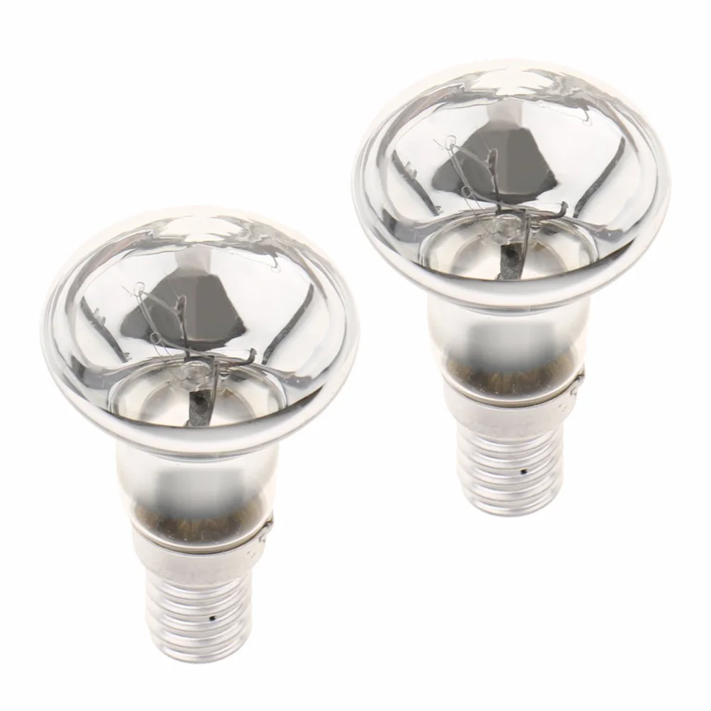 Gazechimp 2pcs 25W SES R39 E14 Ampoules à Réflecteur Verre Lampe Tungstène Spot