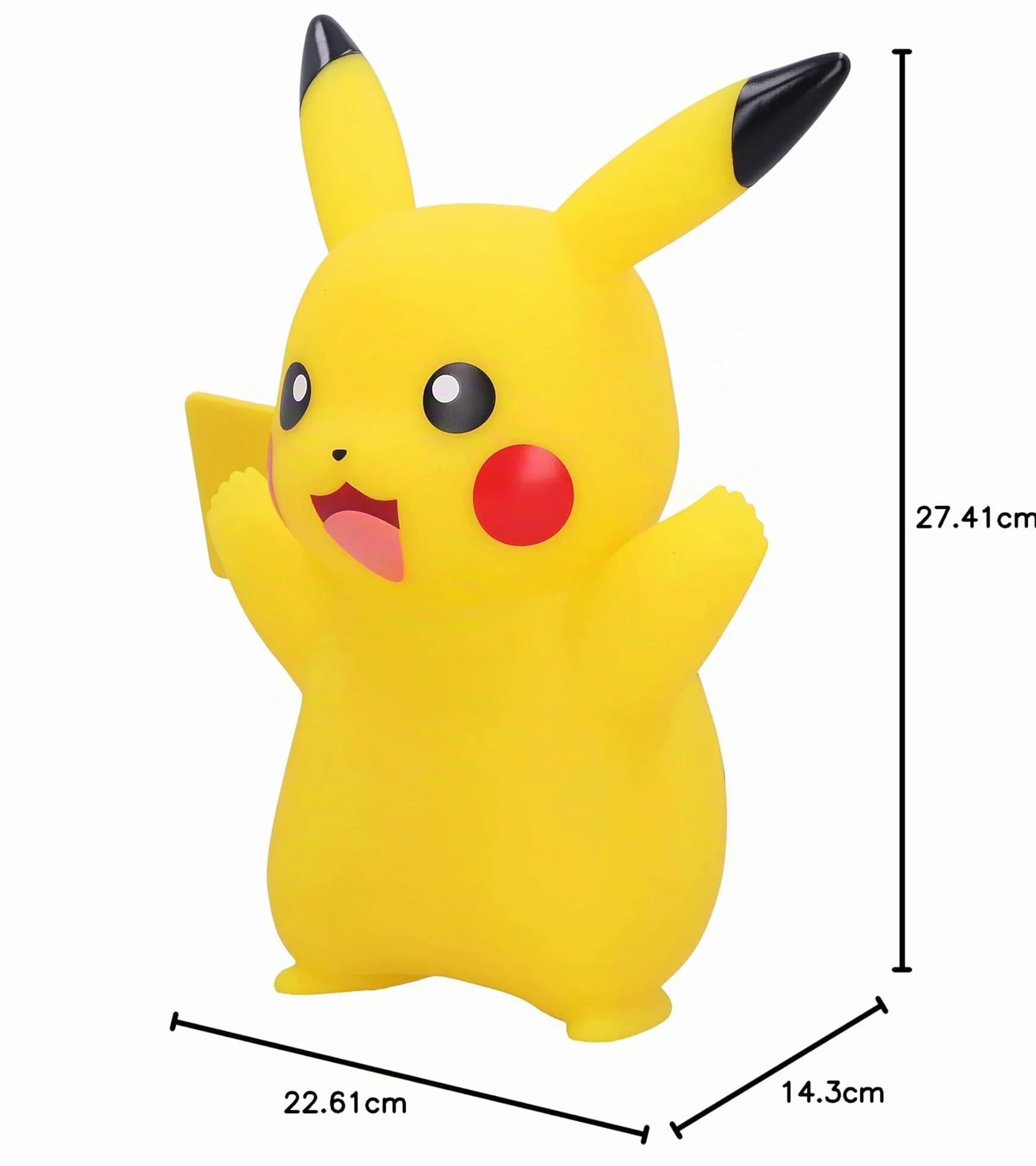 Pokemon LED Pikachu 25 cm Éclairage Fixe Défilement Lent Rapide 3 Piles AAA Secteur Décoration Chambre