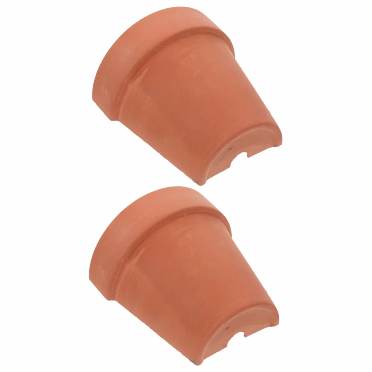 Cachette De Tortue en Argile 2 Pièces Abri Durable pour Reptiles Décoration Terrarium