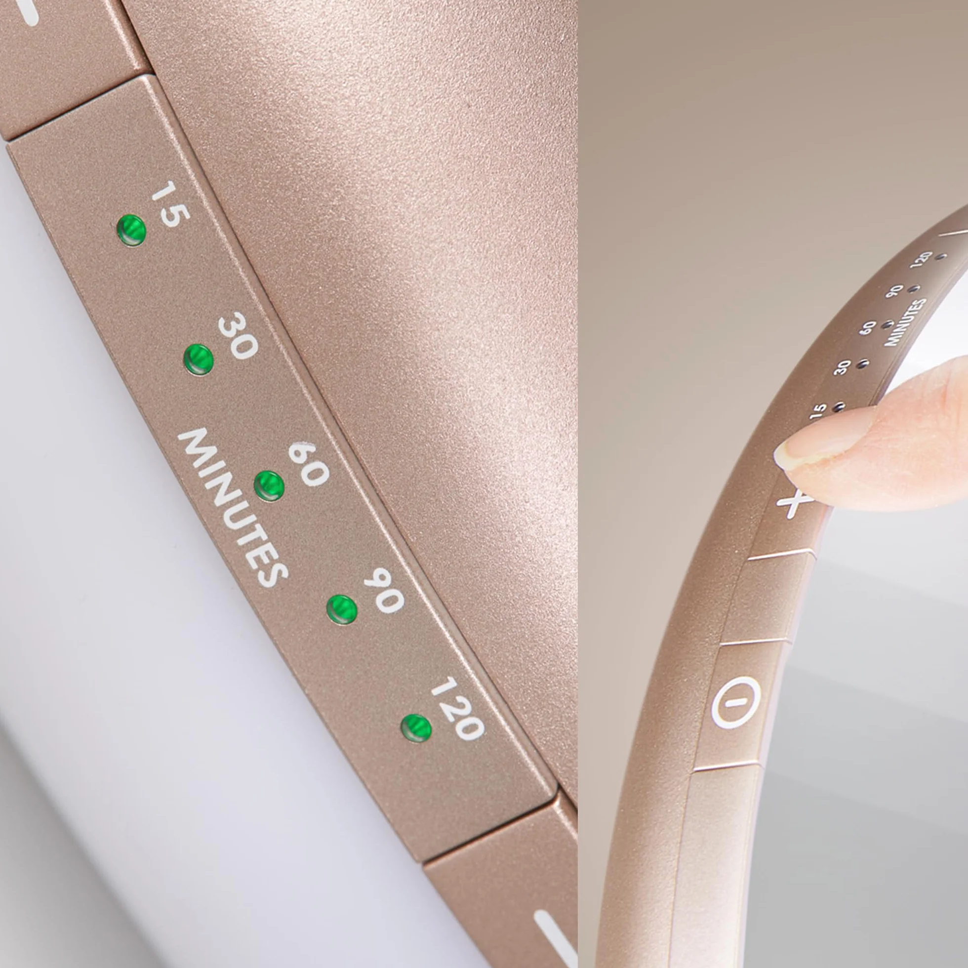 Lampe Luminothérapie LANAFORM Lumino LED Gold 10000 Lux Sans UV Réglable 5 Intensités