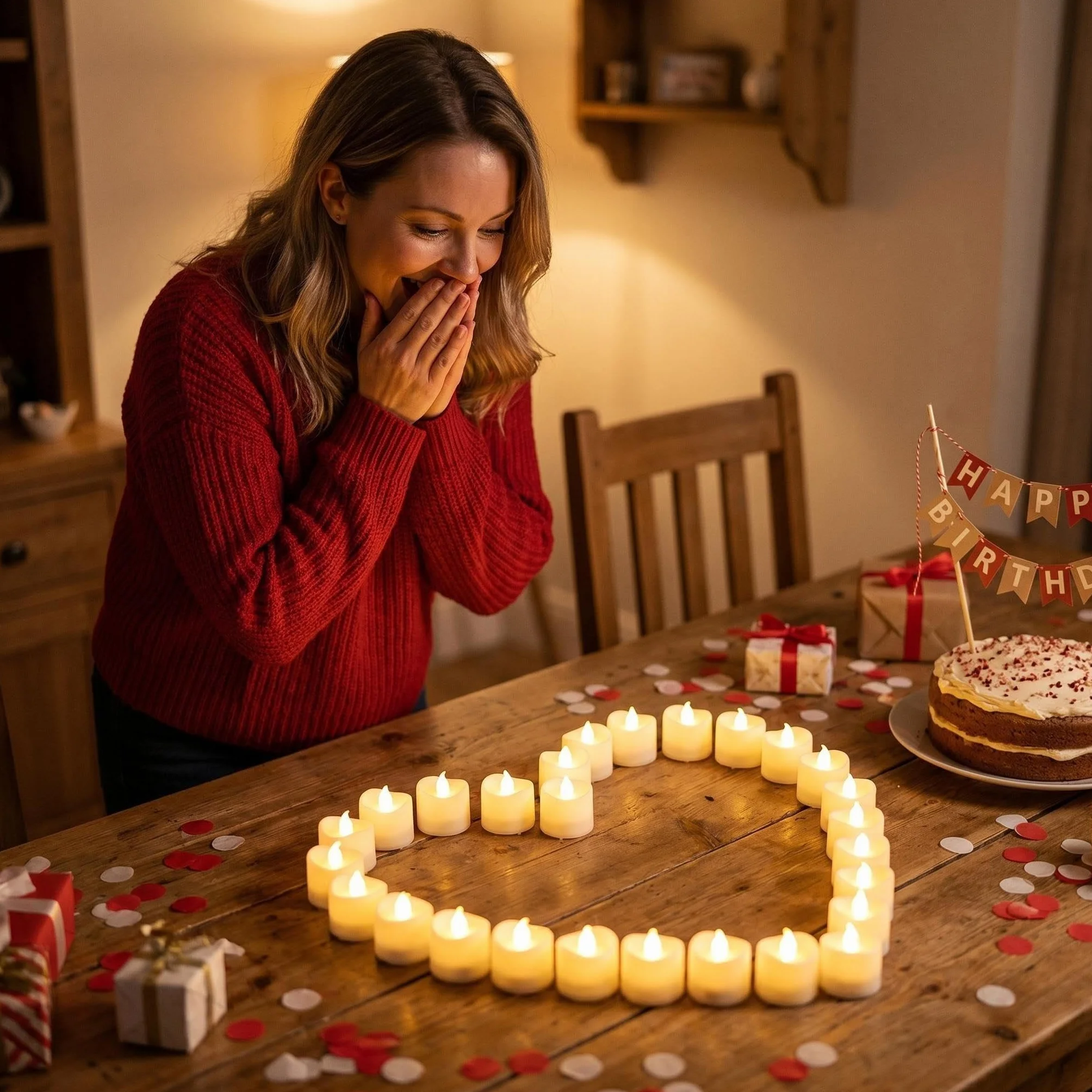 Bougies LED Thé Set 24 Pièces avec Batterie CR2032 Sans Flamme