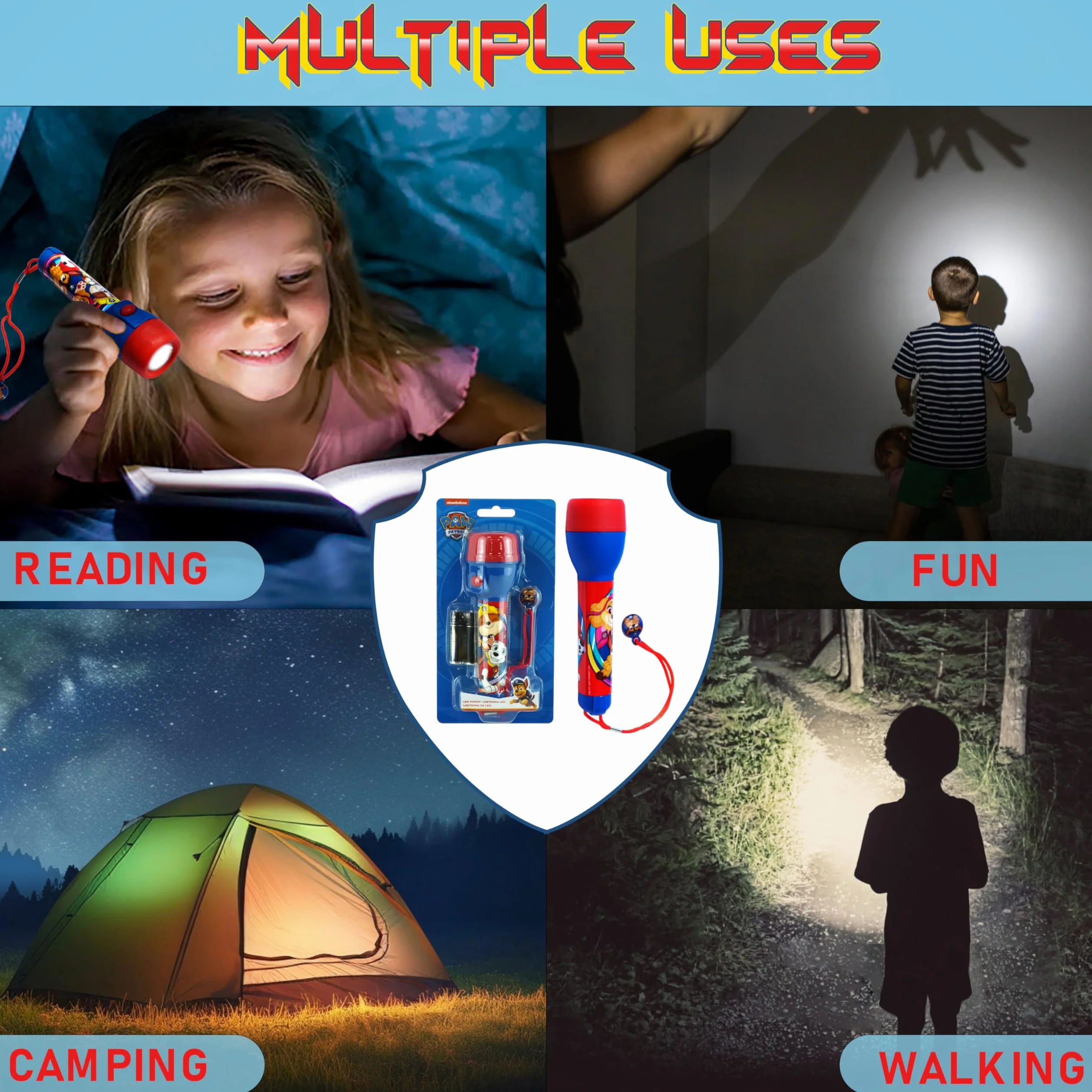 Lampe de poche LED Pat' Patrouille 16 cm pour enfants HOVUK