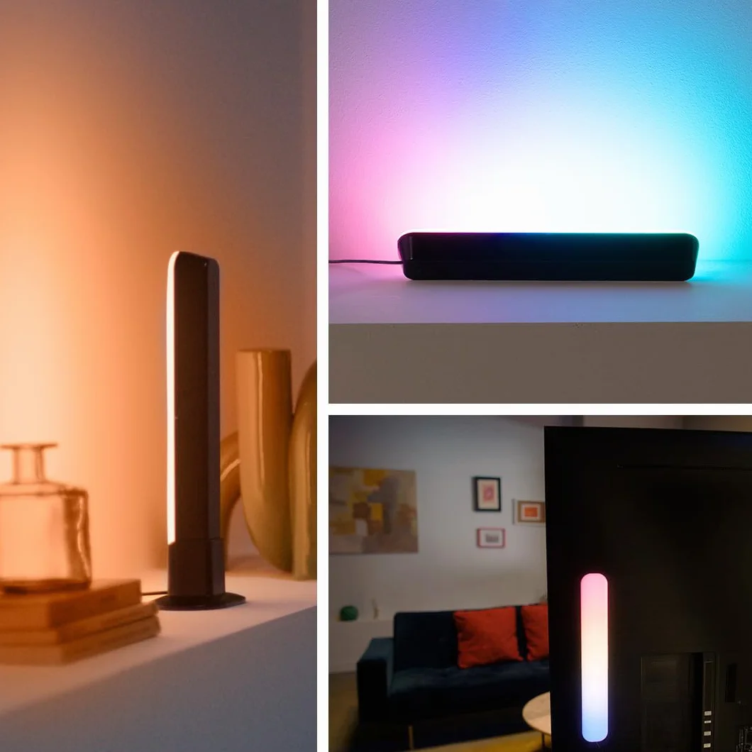 WiZ Gradient Light Bars RGBIC Multicolore Wi-Fi Contrôle App Voix Compatible Google Home Alexa HomeKit