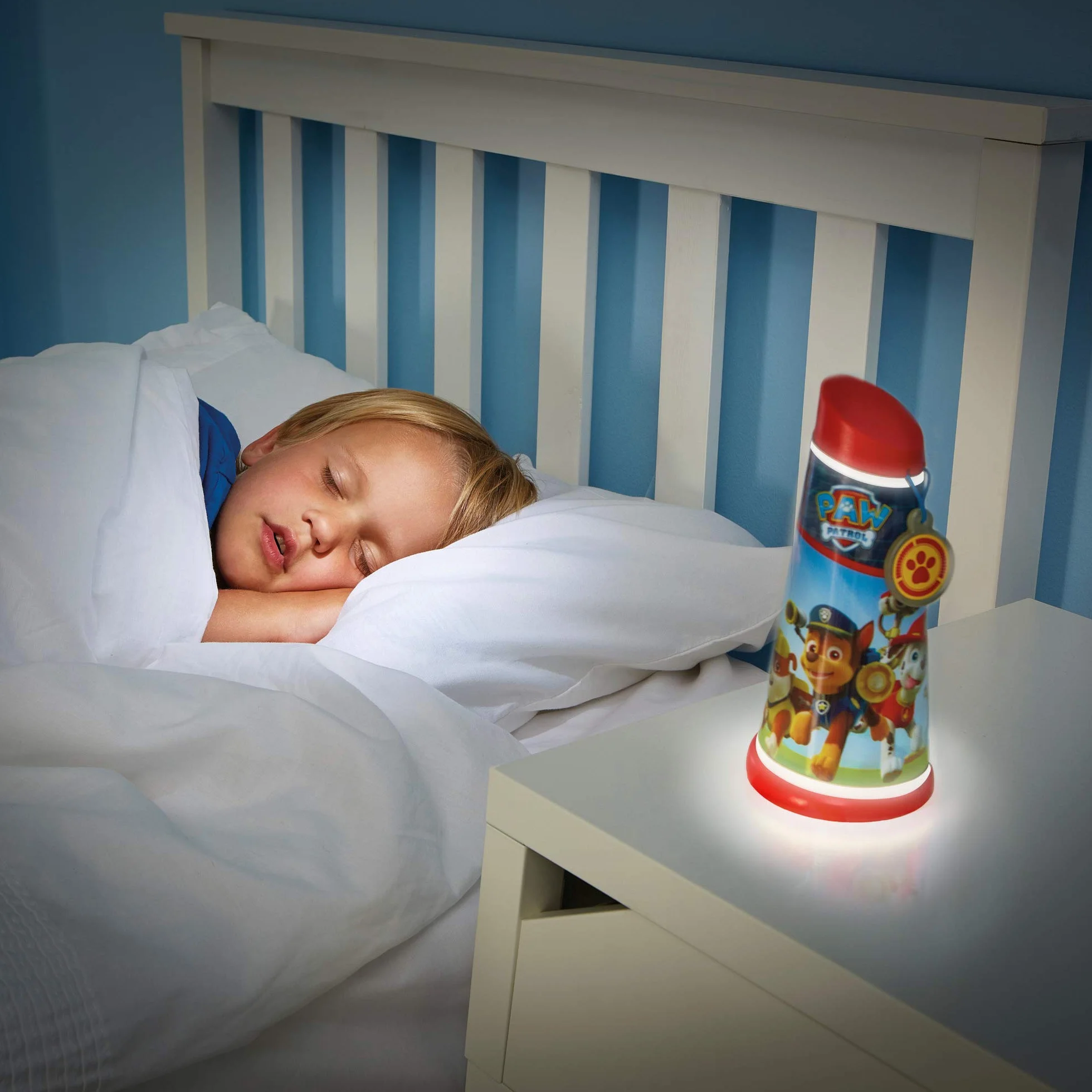 Worlds Apart 274PAW La Pat Patrouille Veilleuse Nomade GoGlow Plastique Bleu Rouge Vert