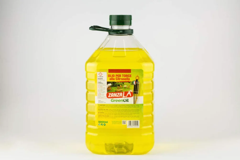 Greenoil Huile à la Citronnelle 5L Répulsif Anti-moustiques pour Torche Lampe Flambeau