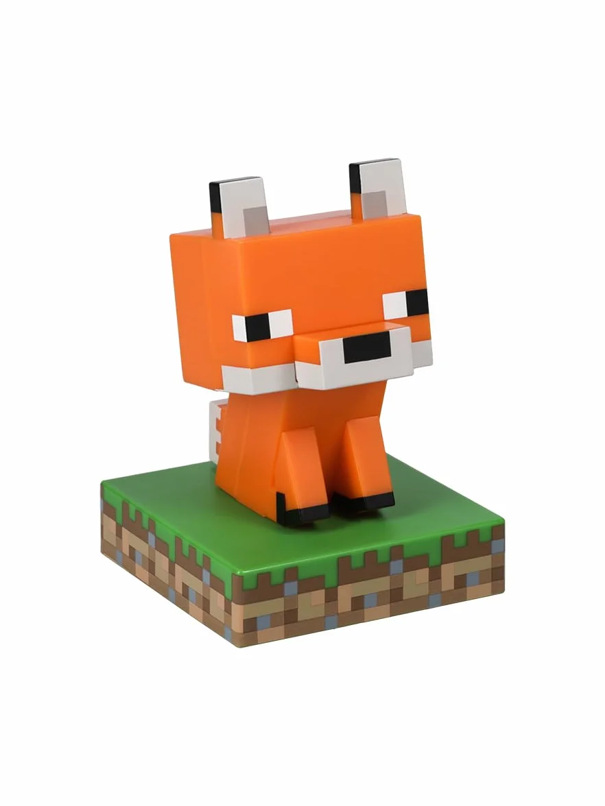 Paladone Minecraft Lampe de bureau sur pied sous licence officielle Renard Décoration veilleuse